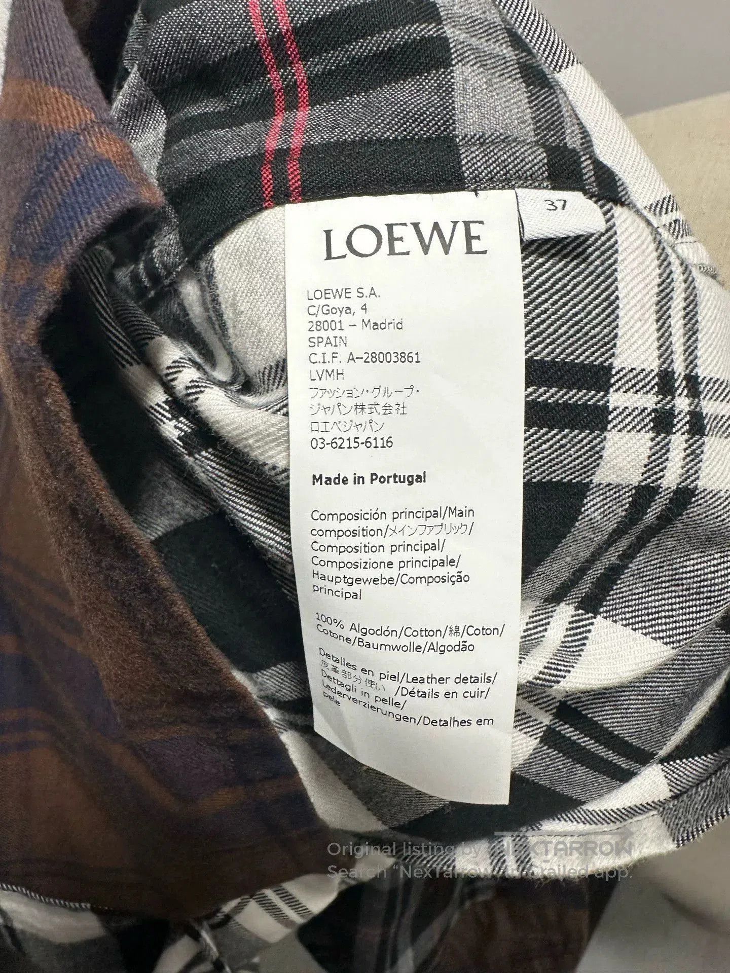 Loewe Loewe Logo Patchwork Shirt. Size US XS / EU 42 / 0 - 6 Thumbnail