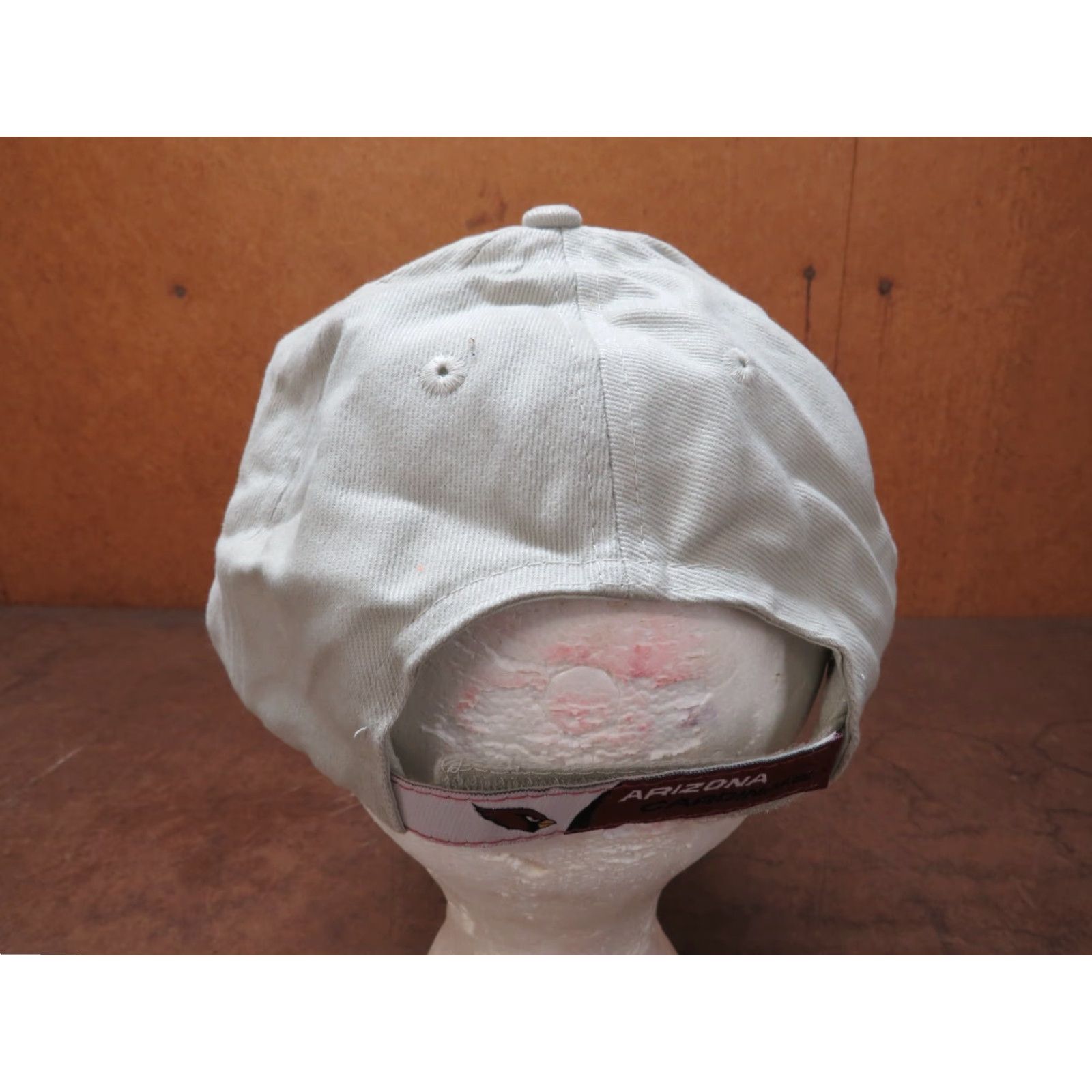 NFL VINTAGE NFL Arizona Cardinals Red Bird Logo Embroidered Hat Baseball Cap Unworn One Size Men Beige Adjustable Sports Team Hat Size ONE SIZE - 3 Thumbnail