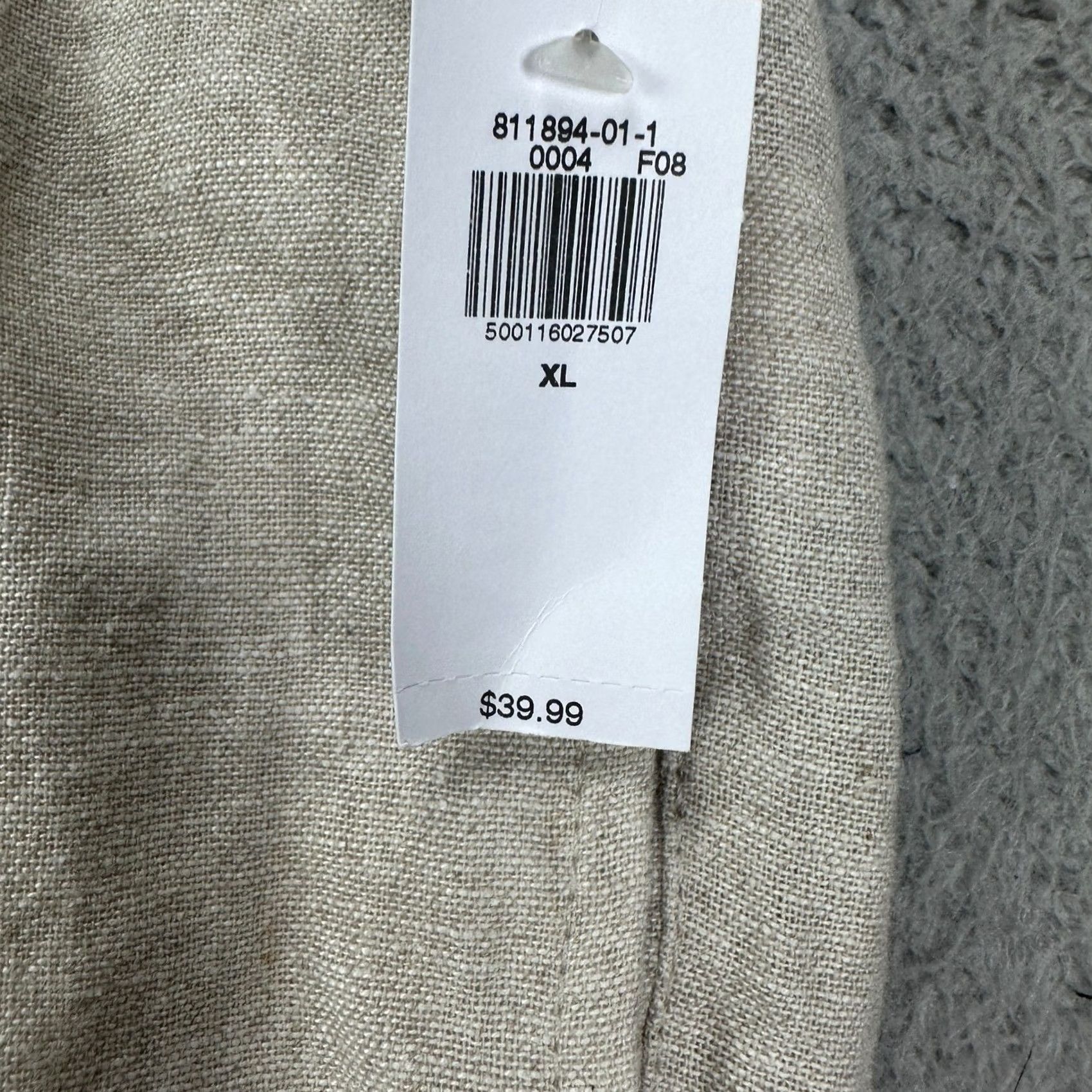 Old Navy Old Navy Womens Pants XL Beige Comfort Stretch Waistband Linen Blend NEW Size 40" / US 18 - 6 Thumbnail