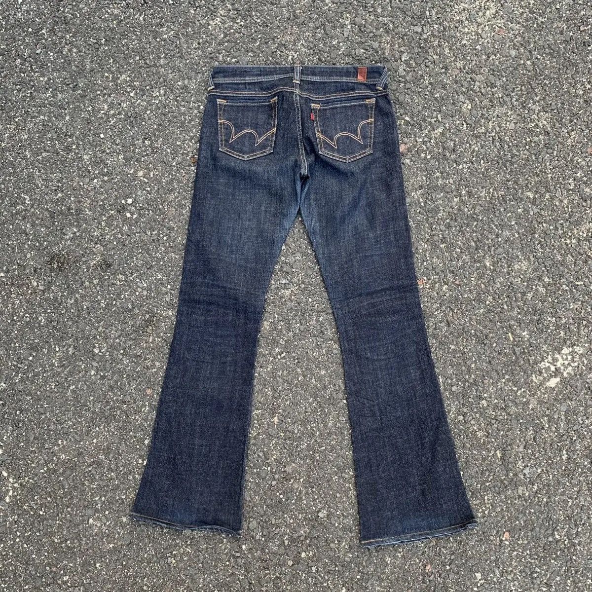 Jean Vintage Edwin 551 Jeans 30x31 Flare/Bootcut Denim Pants Size US 30 / EU 46 - 11 Thumbnail