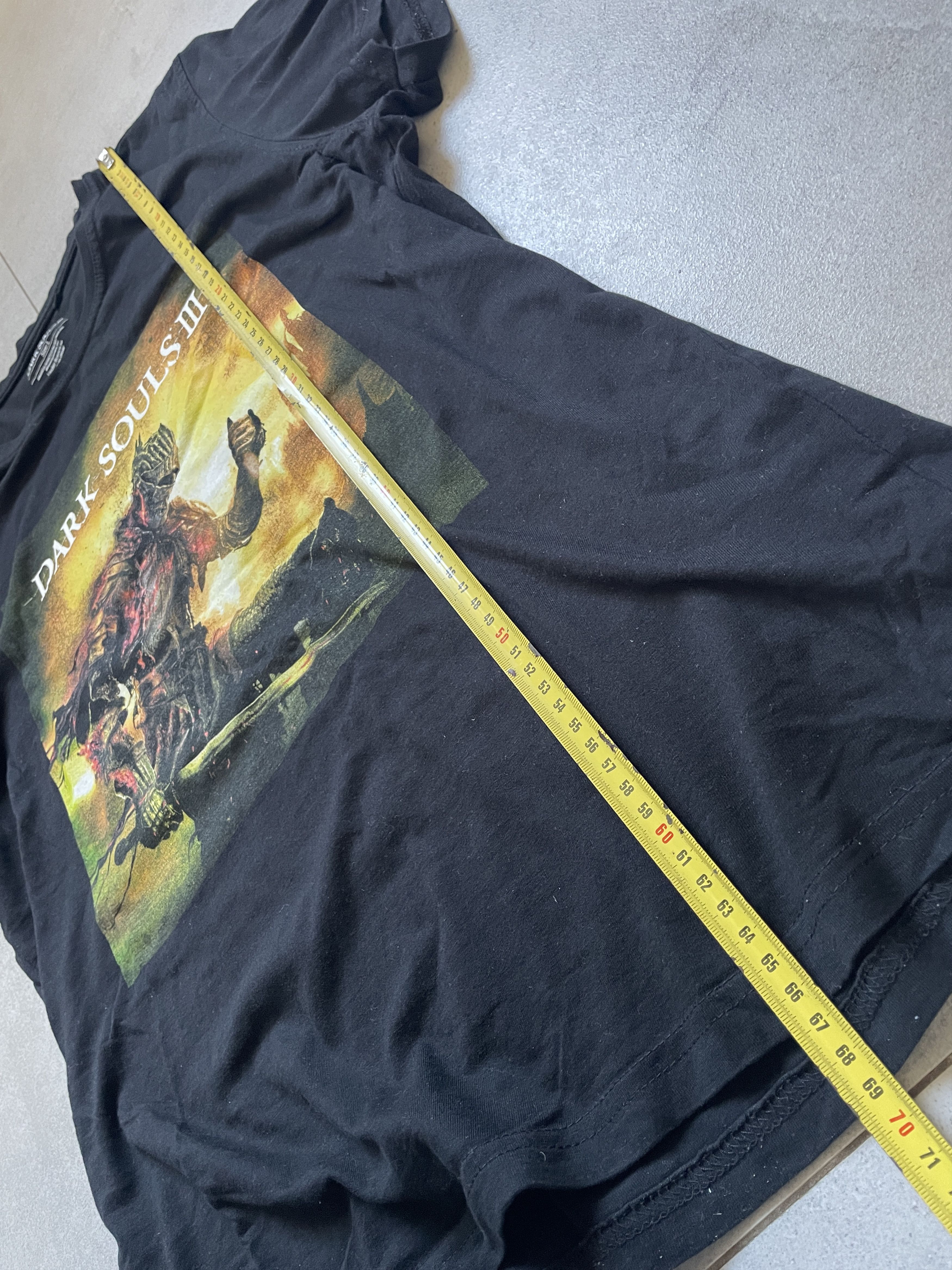 Vintage Y2K DARK SOULS 3 III BANDAI NAMCO GAME BLACK TEE Size US L / EU 52-54 / 3 - 4 Thumbnail