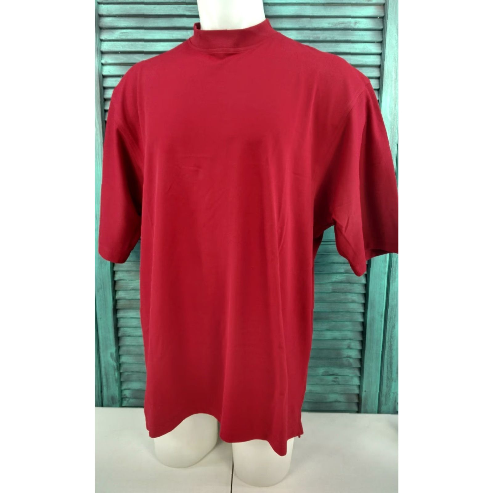 Footjoy FootJoy Men's Golf Shirt Short Sleeve XL Burgundy Polyester G11 Size US XL / EU 56 / 4 - 2 Thumbnail