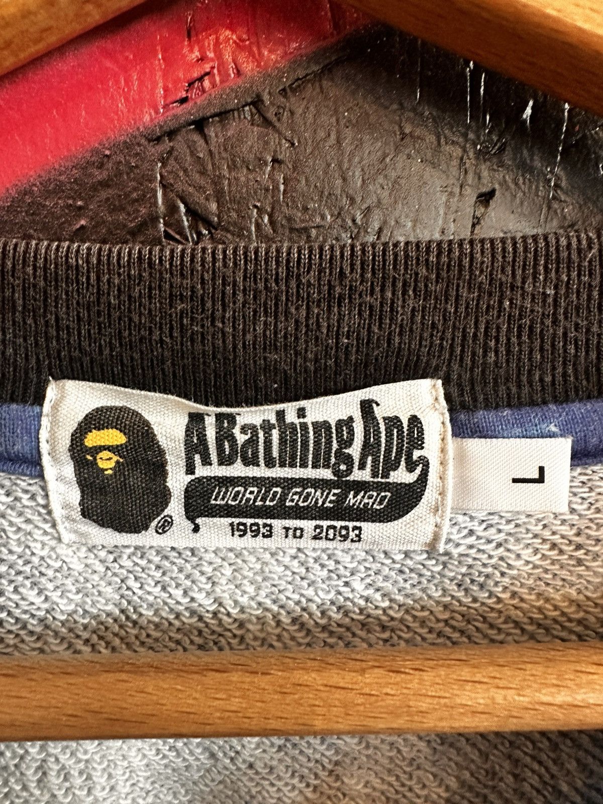 Bape BAPE Flame Wide crewneck blue Size US L / EU 52-54 / 3 - 5 Thumbnail