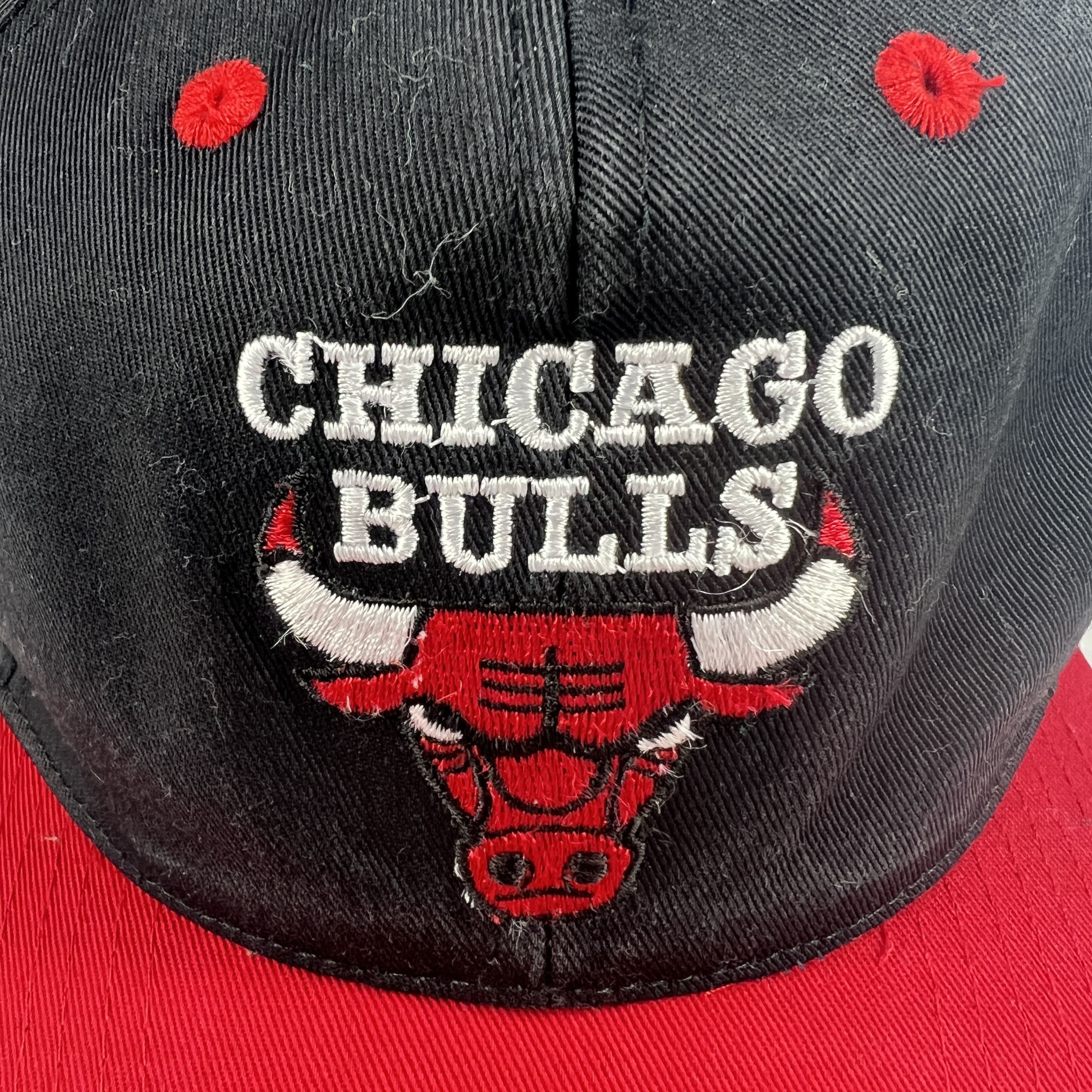 Drew Pearson × NBA × Vintage VTG 90s Drew Person NBA Chicago Bulls Snap Back Hat BlackCap Size ONE SIZE - 5 Thumbnail