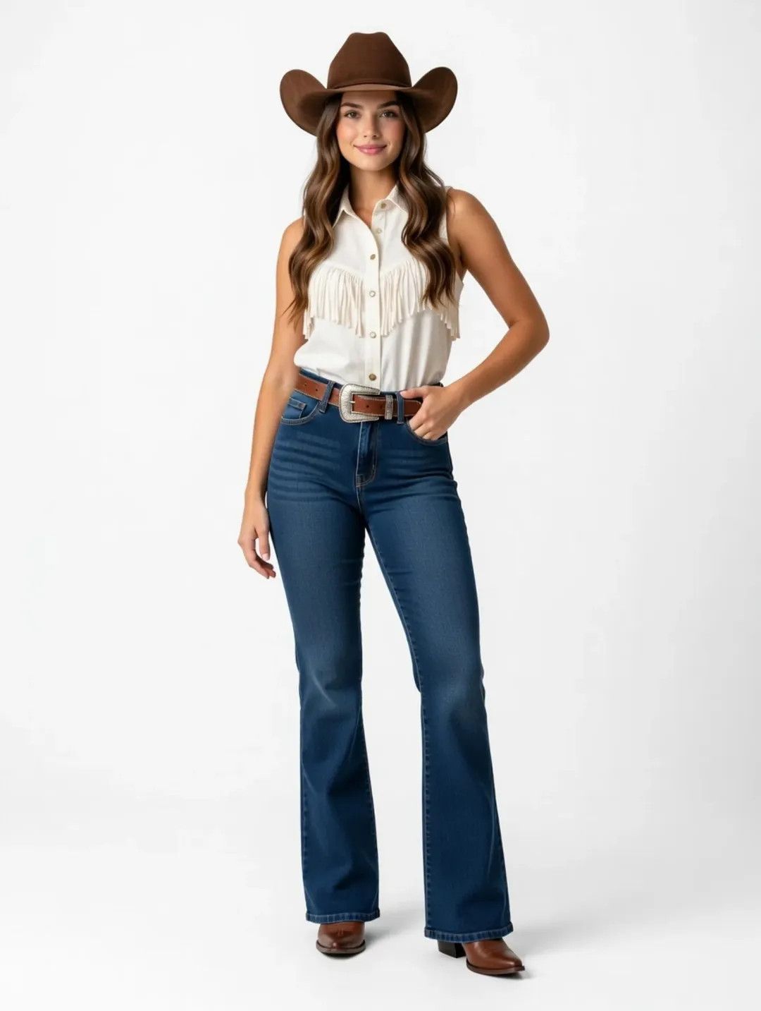 Karl Lagerfeld Karl Lagerfeld Cutbray Flare Bootcut Jeans Size 28" / US 6 / IT 42 - 2 Thumbnail