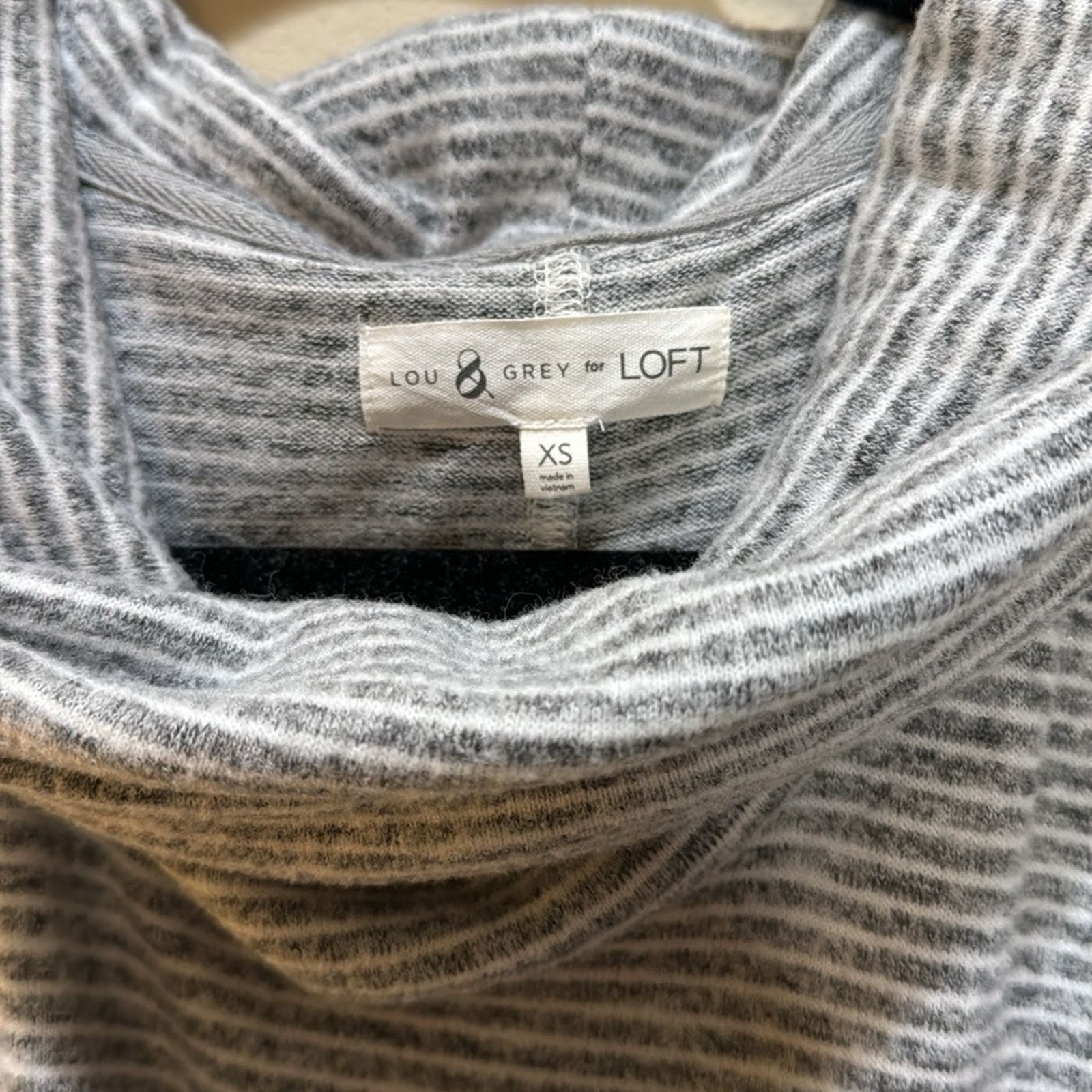 Lou & Grey Lou & Grey for LOFT Cowl-Neck Drawstring Dress Size XS Size XS / US 0-2 / IT 36-38 - 4 Thumbnail