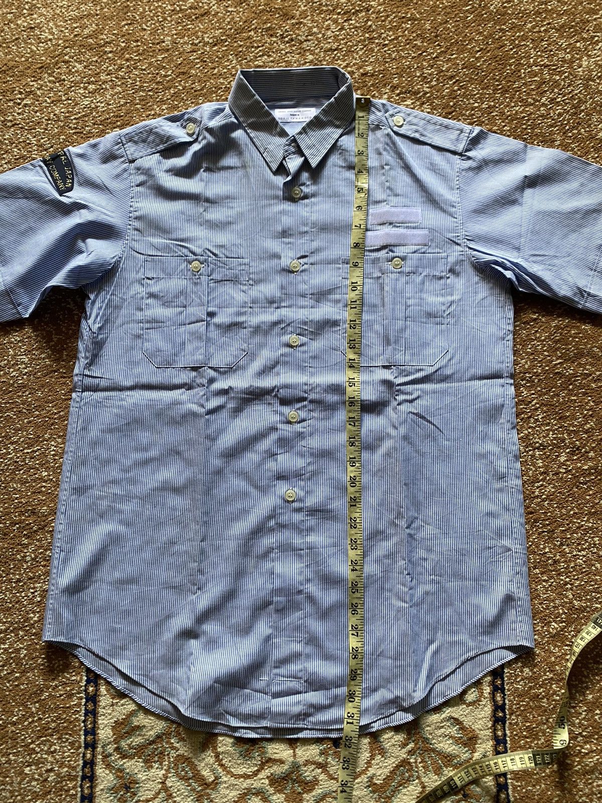 Yohji Yamamoto Vintage Yohji Yamamoto Plaid Striped Shirt Size US M / EU 48-50 / 2 - 5 Thumbnail