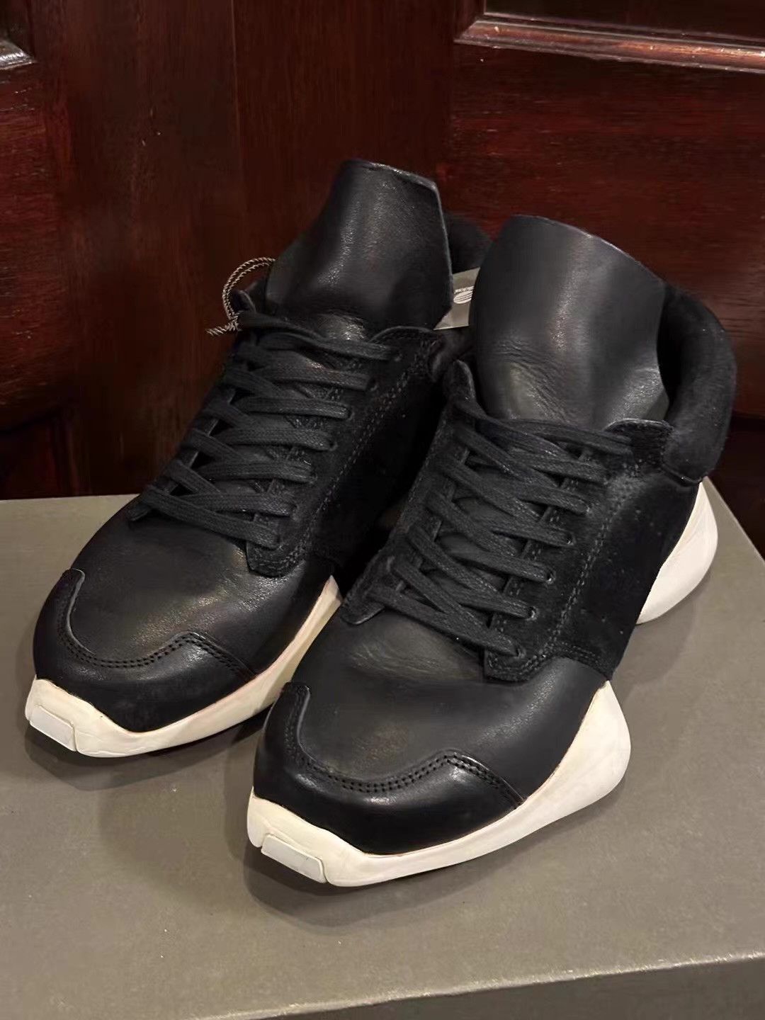 Layer-0 Layer‑0 17SS 1.5 H7 GY Black Cordovan Ankle Boots Ｑ25 Size US 4.5 / IT 34.5 - 4 Thumbnail