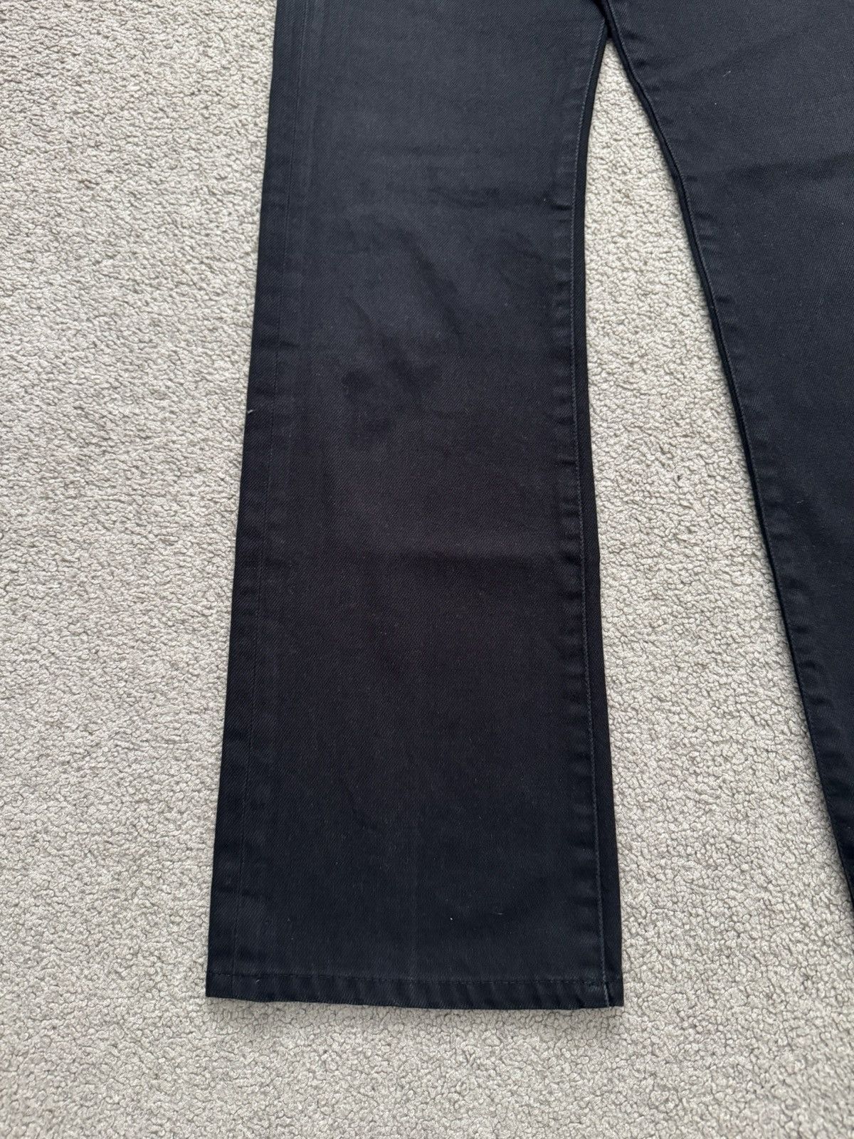 Celine SS20 Celine by Hedi Slimane Black Serge Flared Denim Jeans Size US 26 / EU 42 - 4 Thumbnail