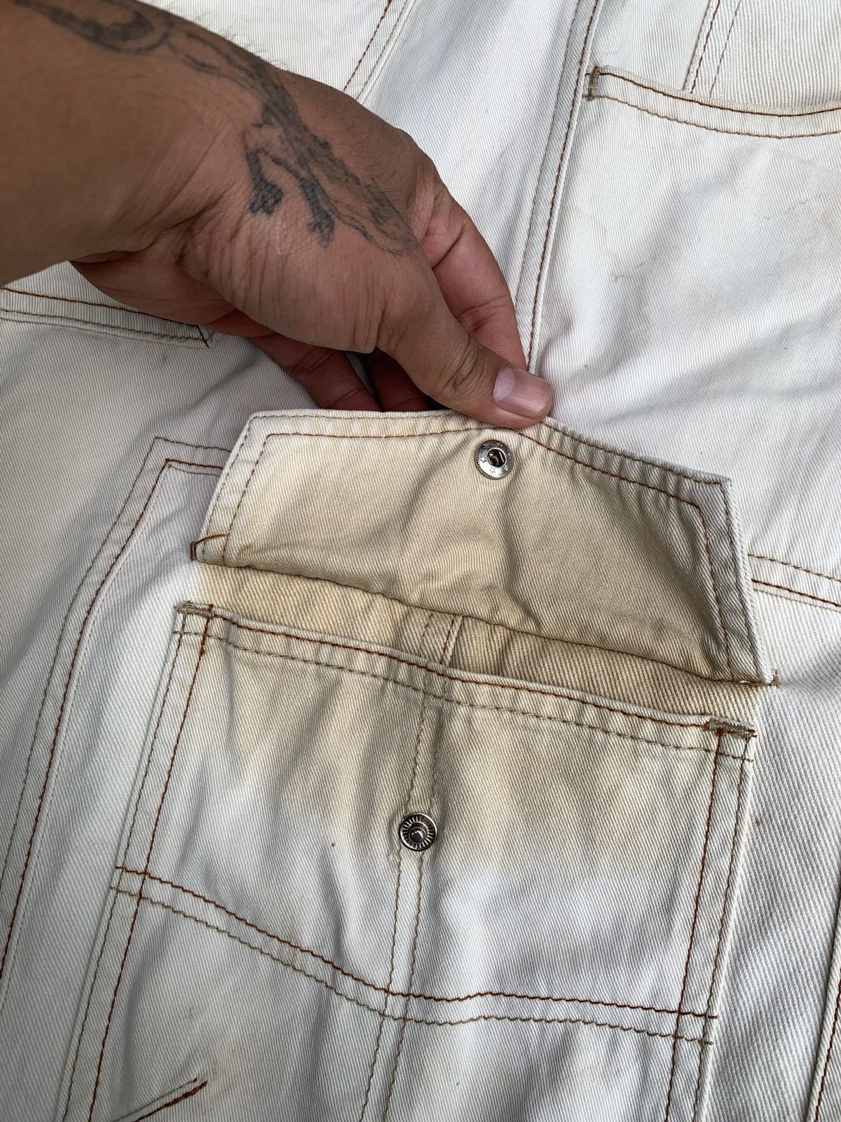 Marc Buchanan × Pelle Pelle 2000s Pelle Pelle Marc Buchanan Cargo Jorts Size US 38 / EU 54 - 9 Thumbnail