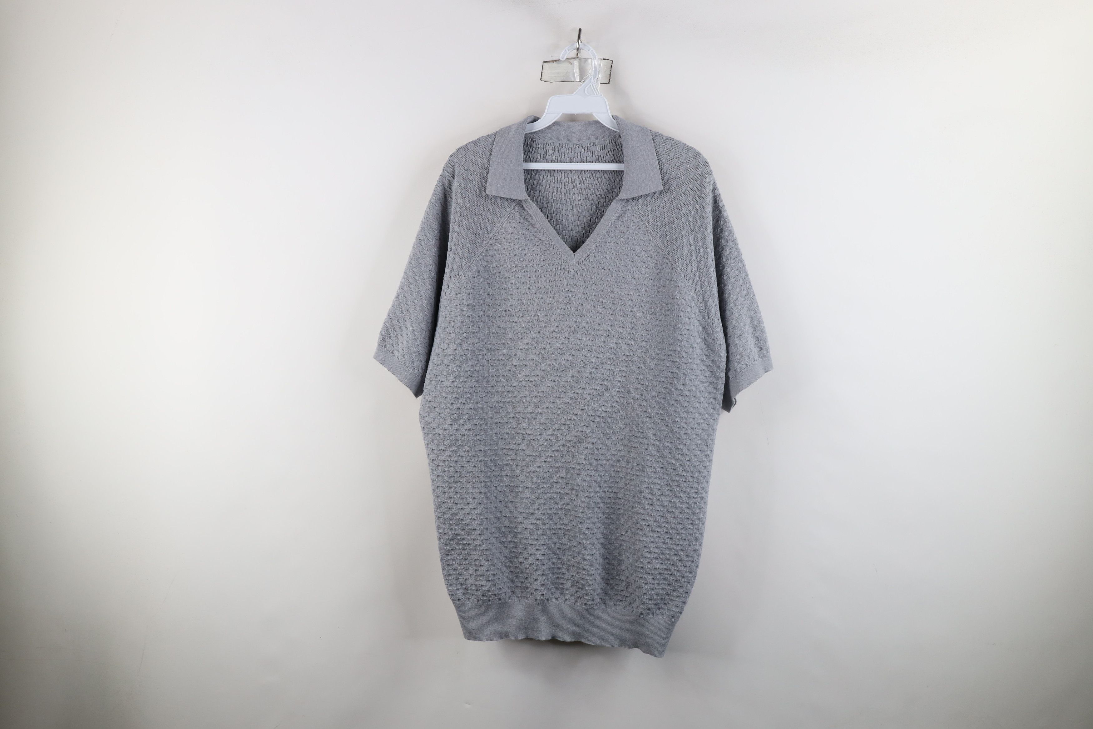 Vintage Vintage 90s Streetwear Knit Short Sleeve Collared Polo Size US XL / EU 56 / 4 - 1 Thumbnail