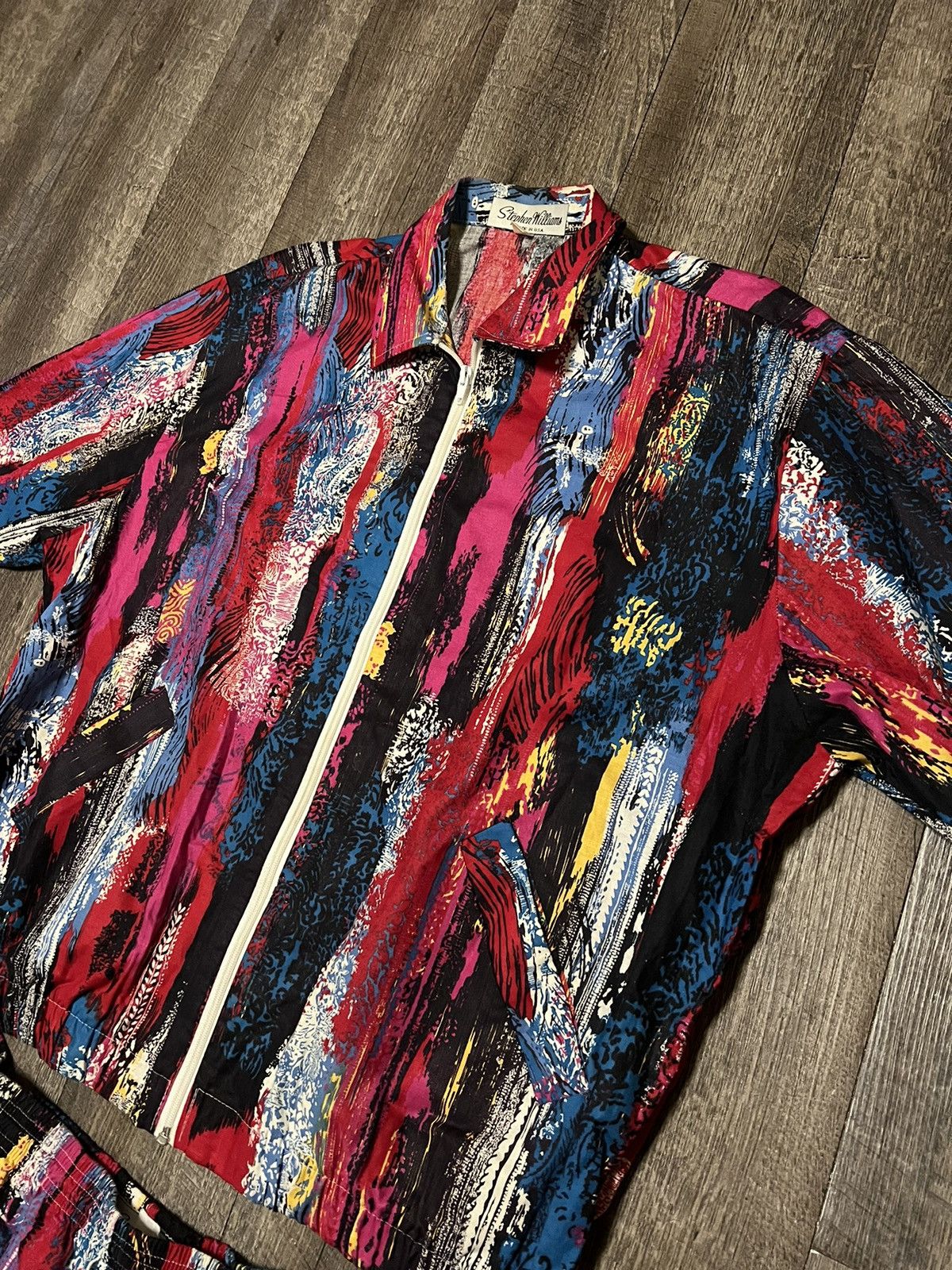 Vintage Vintage Stephen Williams Paint Brush Shirt Shorts Set Size US L / EU 52-54 / 3 - 3 Thumbnail