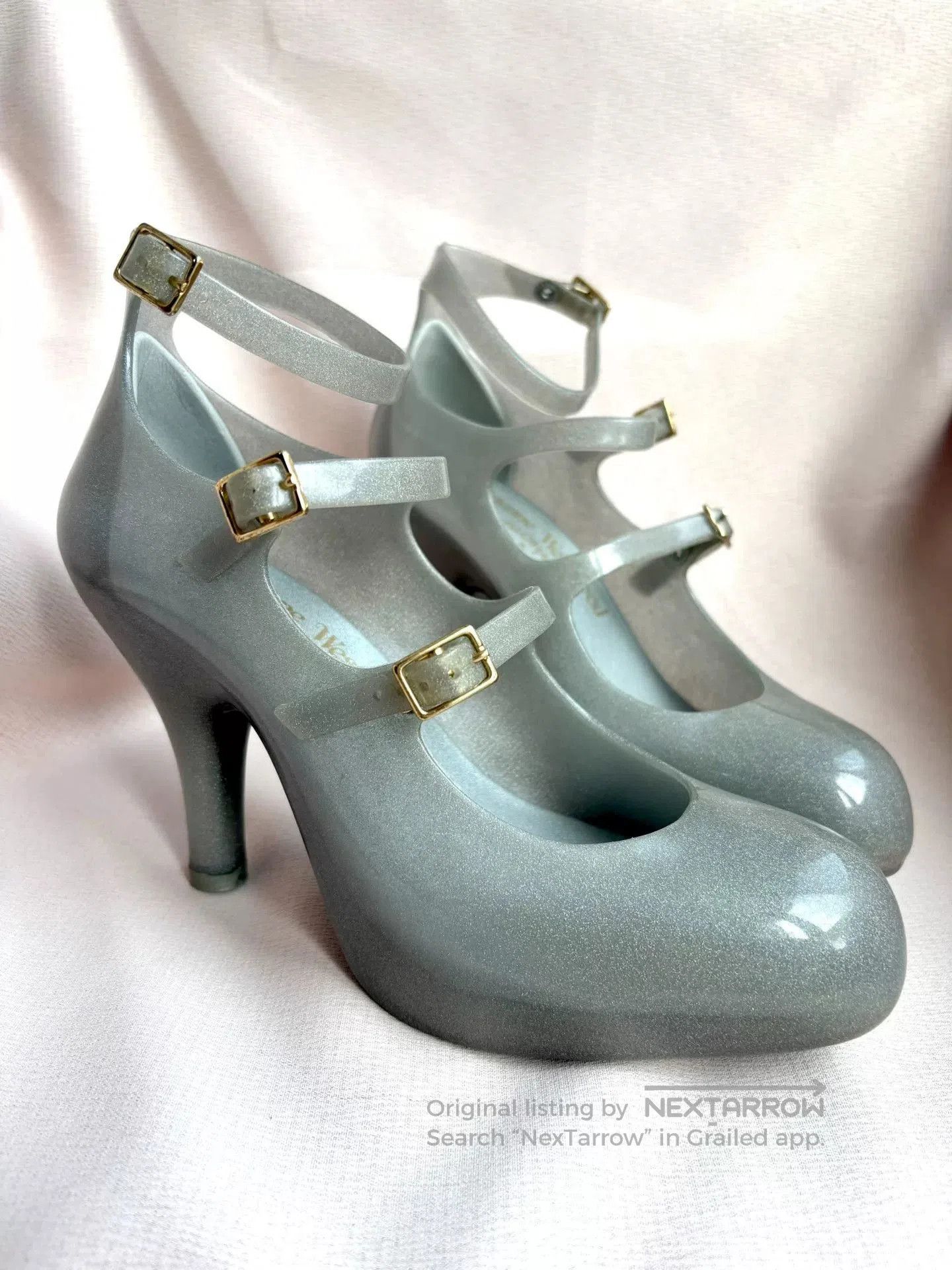 Vivienne Westwood Vivienne Westwood Silver Mary Jane Heels. Size US 8 / IT 38 - 3 Thumbnail
