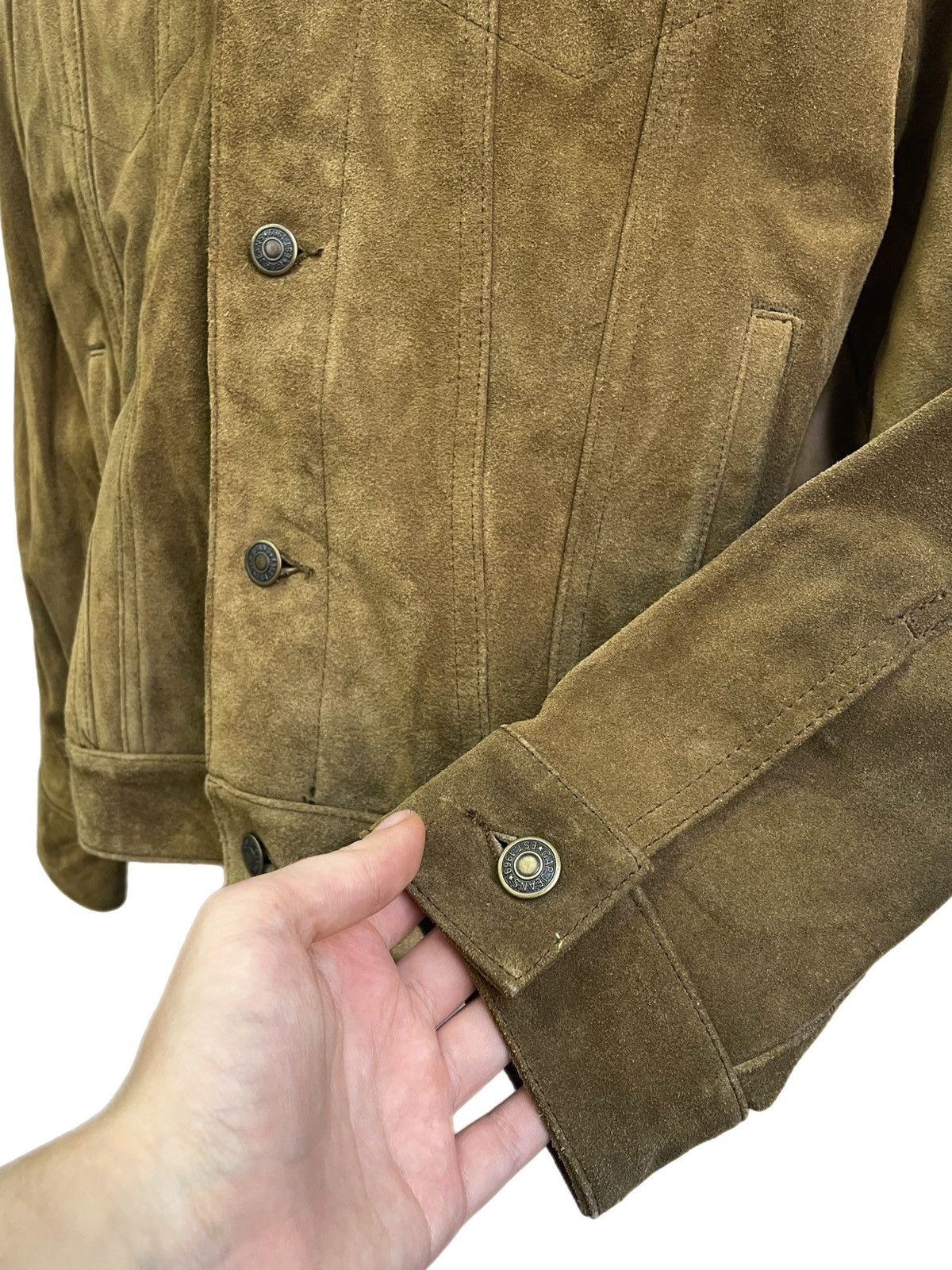 Gap Gap brown suede leather jacket vintage classic trucker Size US M / EU 48-50 / 2 - 5 Thumbnail
