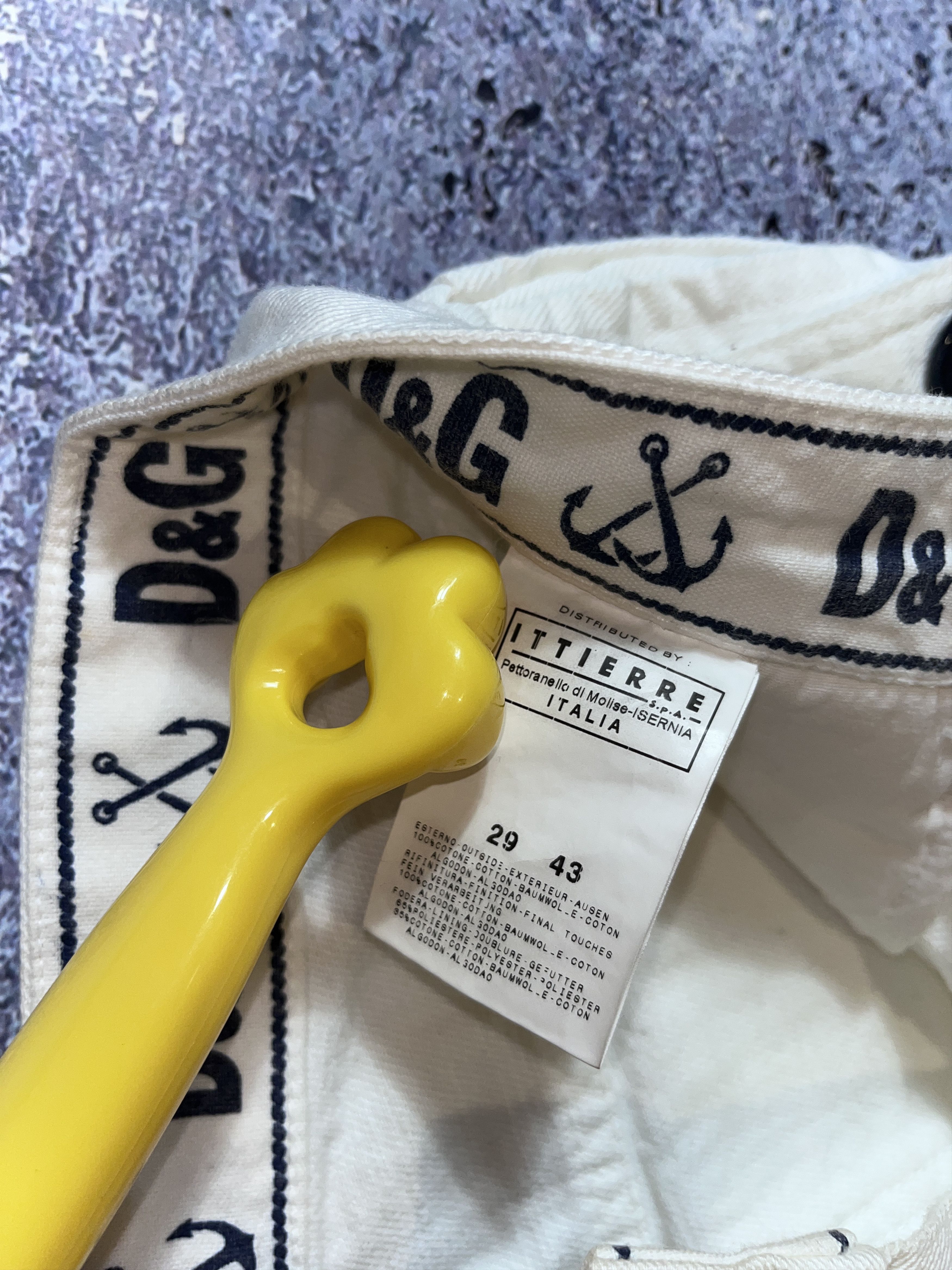 Dolce & Gabbana D&G Dolce Gabbana White Denim Pants Jeans Mariners Marine Size US 29 - 15 Thumbnail