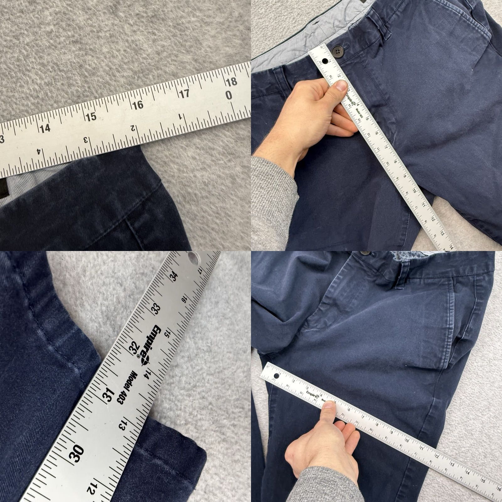 Bonobos Bonobos Pants Men Slim Taper Chino Navy 32x32 Blue Travel Office Casual 32x32 Regular Mens Size US 32 / EU 48 - 8 Thumbnail