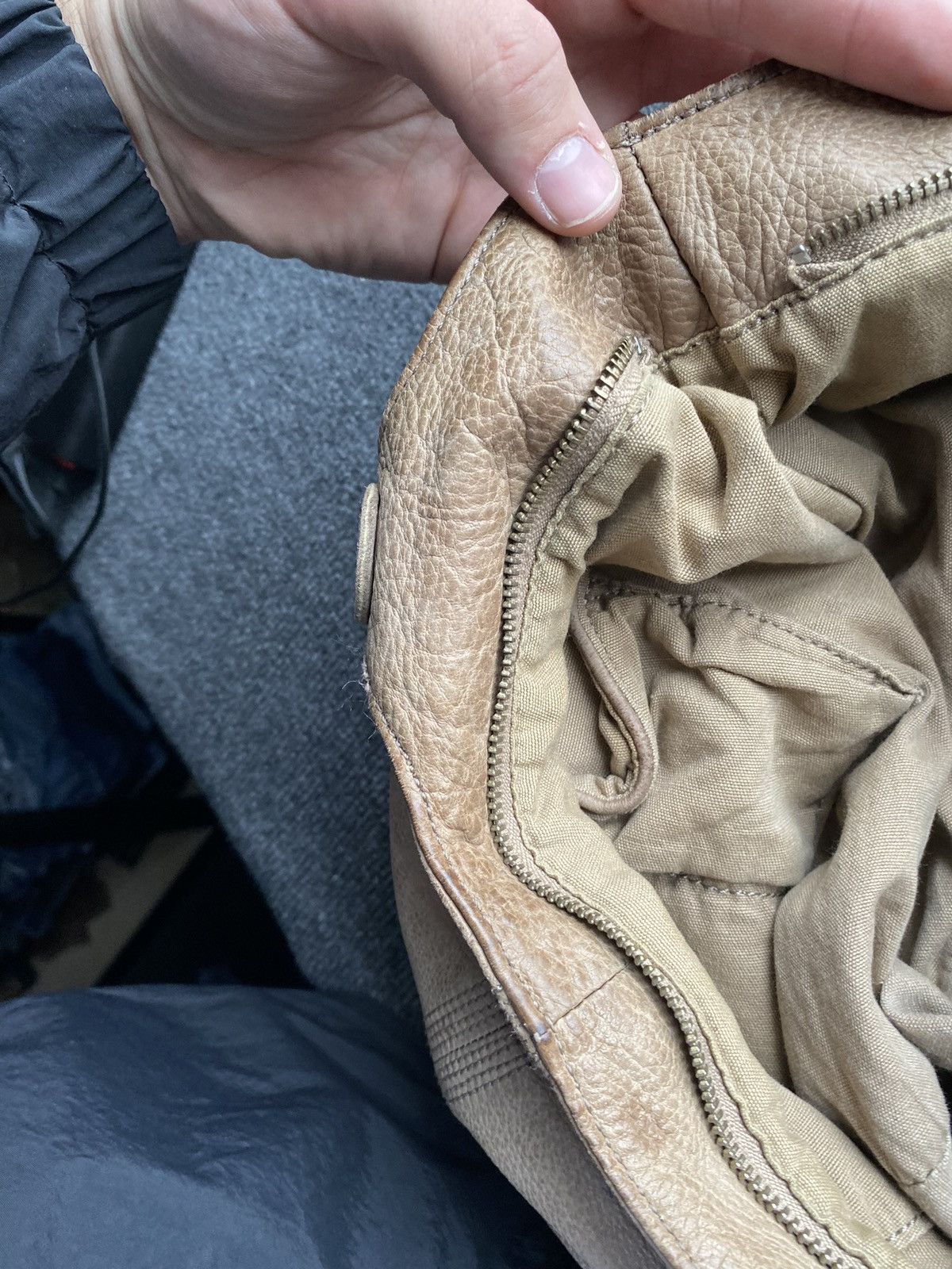LIEBESKIND BERLIN 🔥90s Liebeskind Leather Beige Vntg Handle Bag women os Size ONE SIZE - 25 Thumbnail
