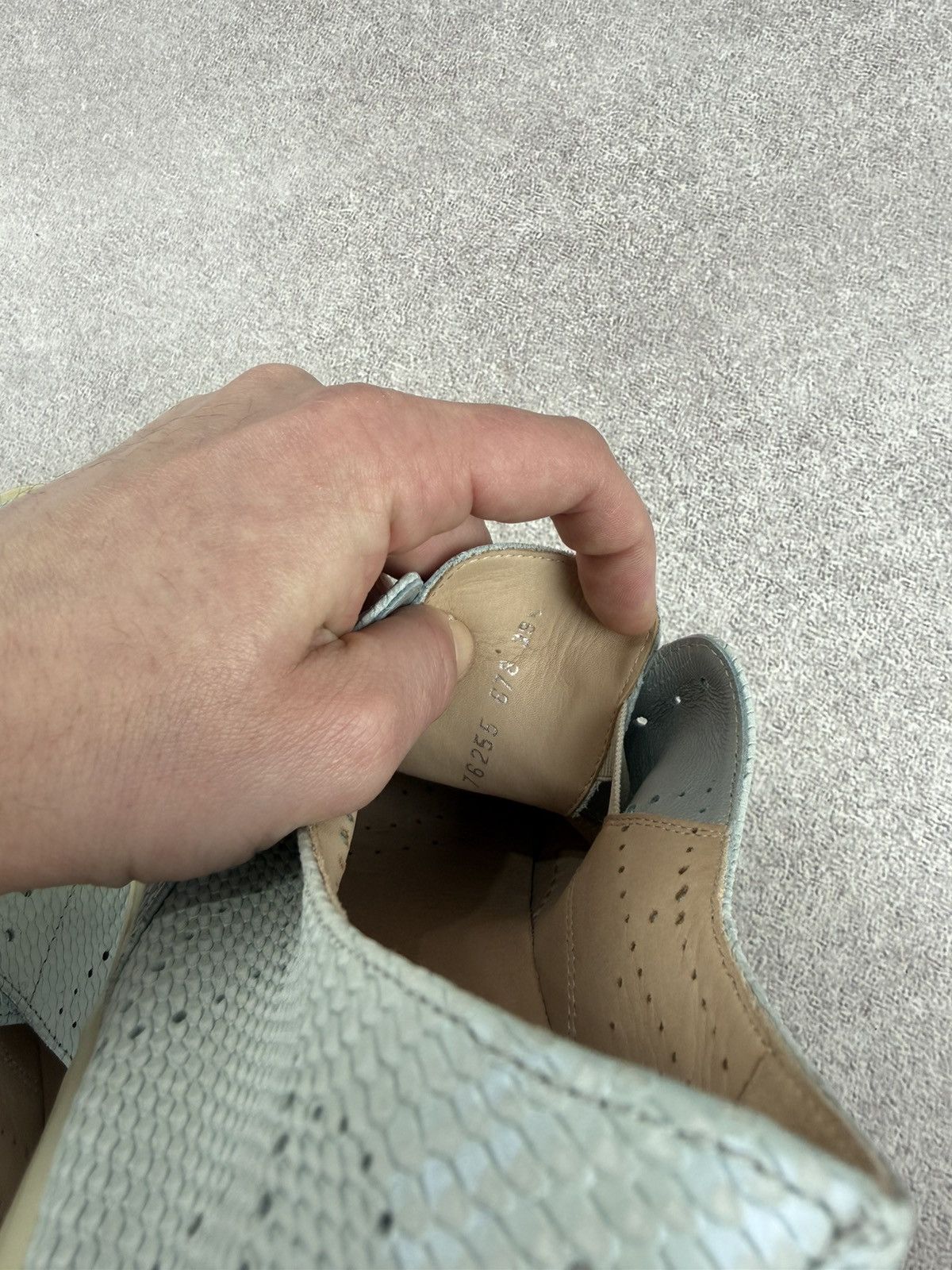 Fratelli Rossetti Frattelli Rossetti One Women’s Light Blue Leather Slip On Size US 9 / IT 39 - 10 Thumbnail