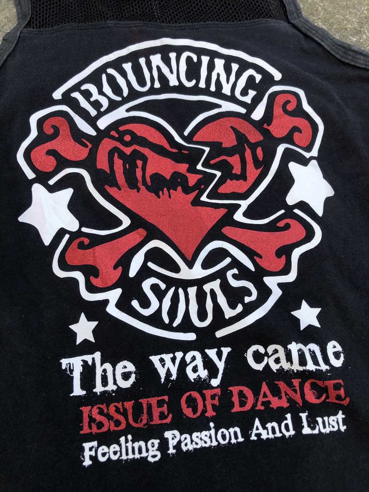 Other Bouncing Souls Tank Top Mesh Fishnet Studded Punk Rock Style Size S / US 4 / IT 40 - 3 Thumbnail