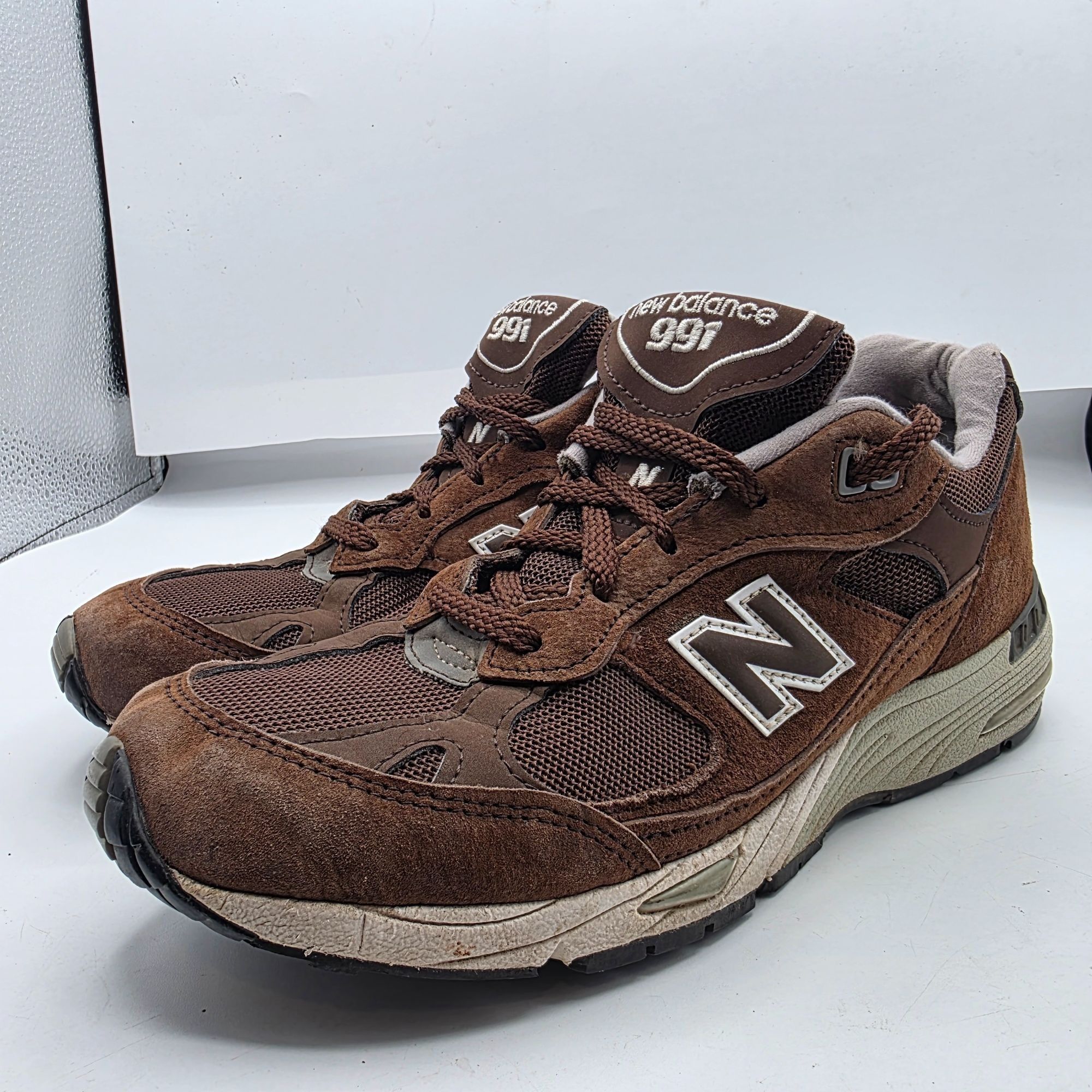 New Balance New Balance 991 Womens Size 8 Brown Casual Running Shoes Mad Size US 8 / EU 41 - 3 Thumbnail