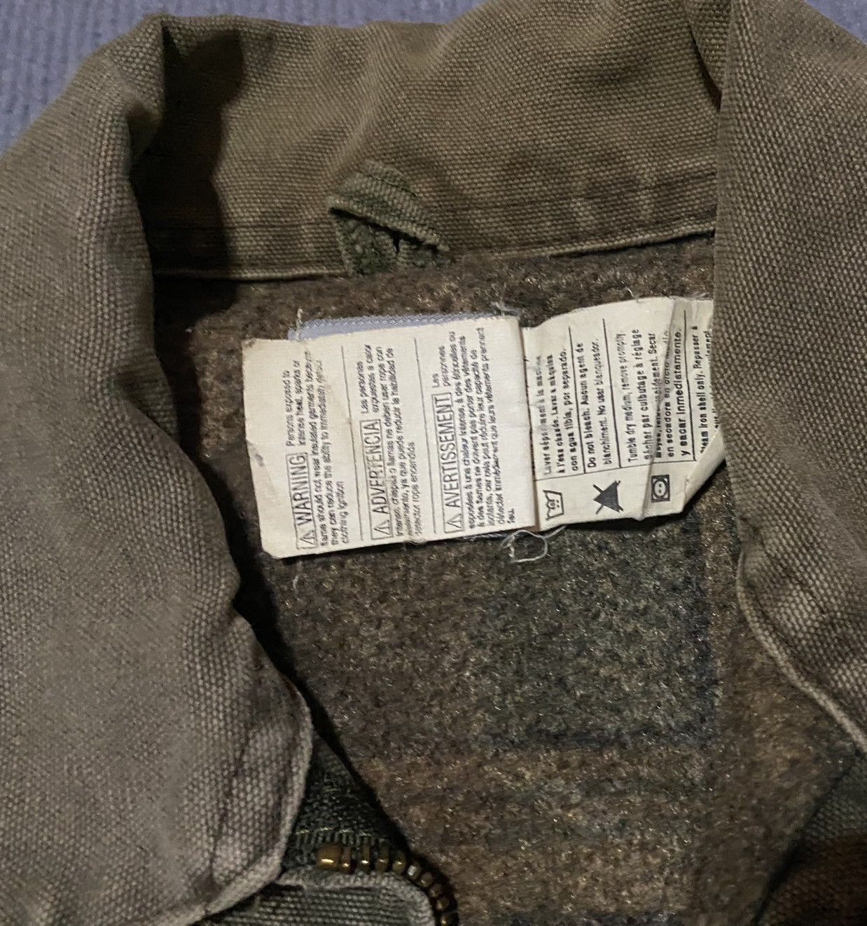 Carhartt Rare Crazy Vintage 00s Faded Carhartt Detroit Jacket J76 MOS Size US L / EU 52-54 / 3 - 5 Thumbnail