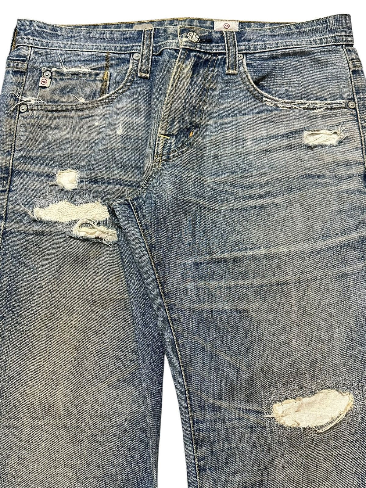 AG Adriano Goldschmied Vintage Usa Adriano Goldschmied Faded Wash Distressed Jeans Size US 32 / EU 48 - 4 Thumbnail