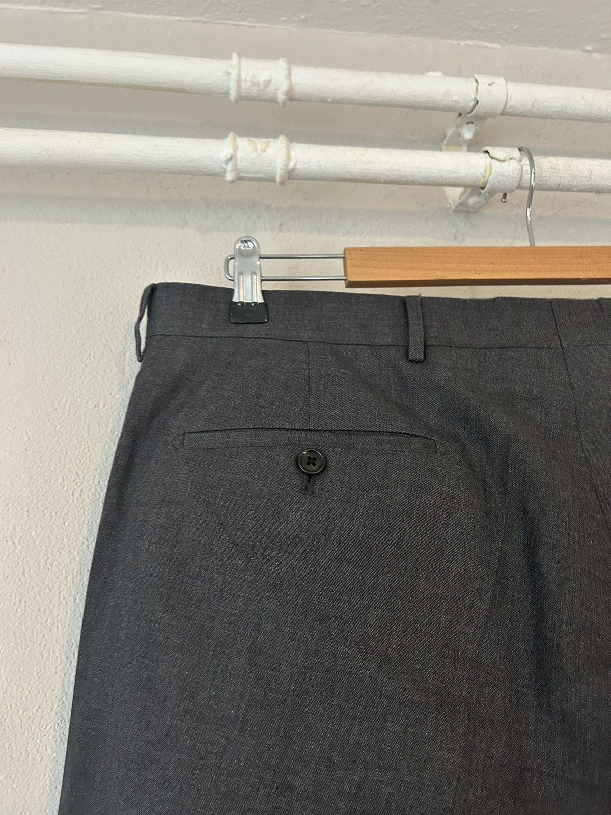Prada Grey Cotton Pants Size US 38 / EU 54 - 8 Thumbnail