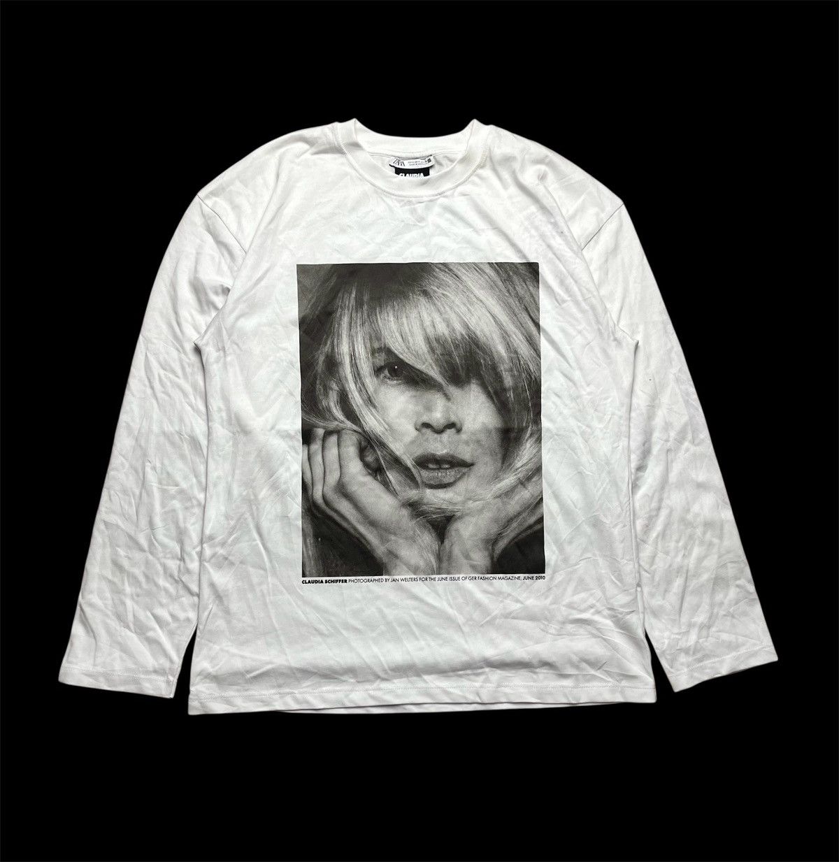 Zara x Claudia Schiffer 90s icon Super Model long sleeve