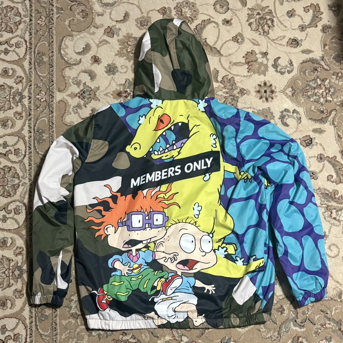 Members Only Members Only Nickolodeon Rugrats Reptar Camo Jacket Like New Size US XL / EU 56 / 4 - 2 Thumbnail