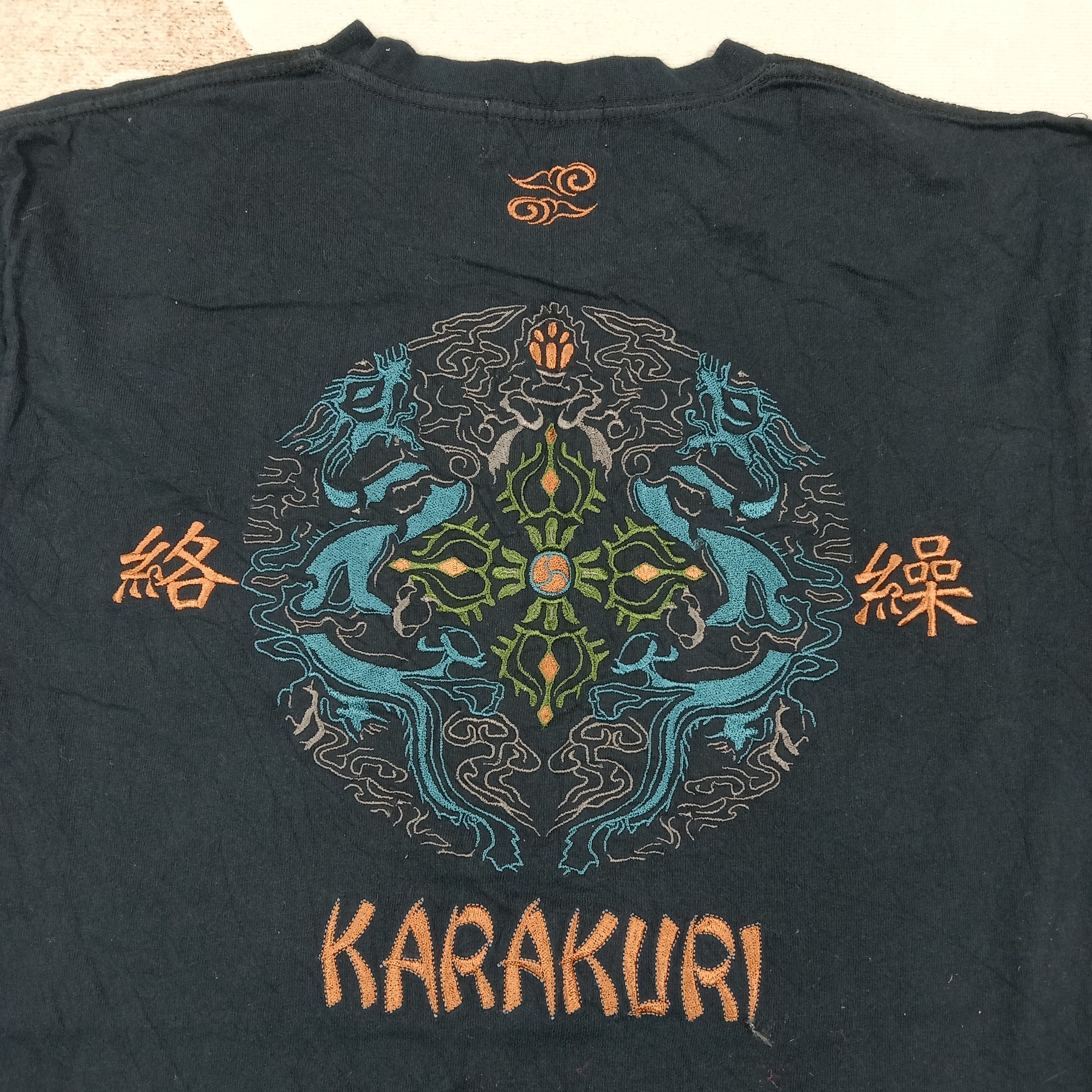 Karakuri Tamashii Karakuri Tamashii Embroidery Design Sukajan Tshirt C276N38 Size US M / EU 48-50 / 2 - 2 Thumbnail