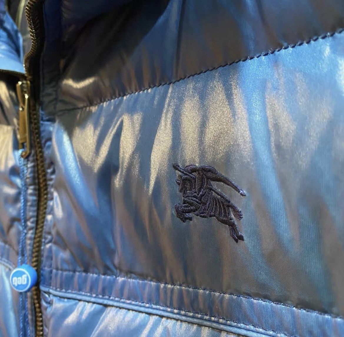 Burberry Burberry Blue Down Puffer Jacket | Early 1 2000s Archive | Size US L / EU 52-54 / 3 - 4 Thumbnail