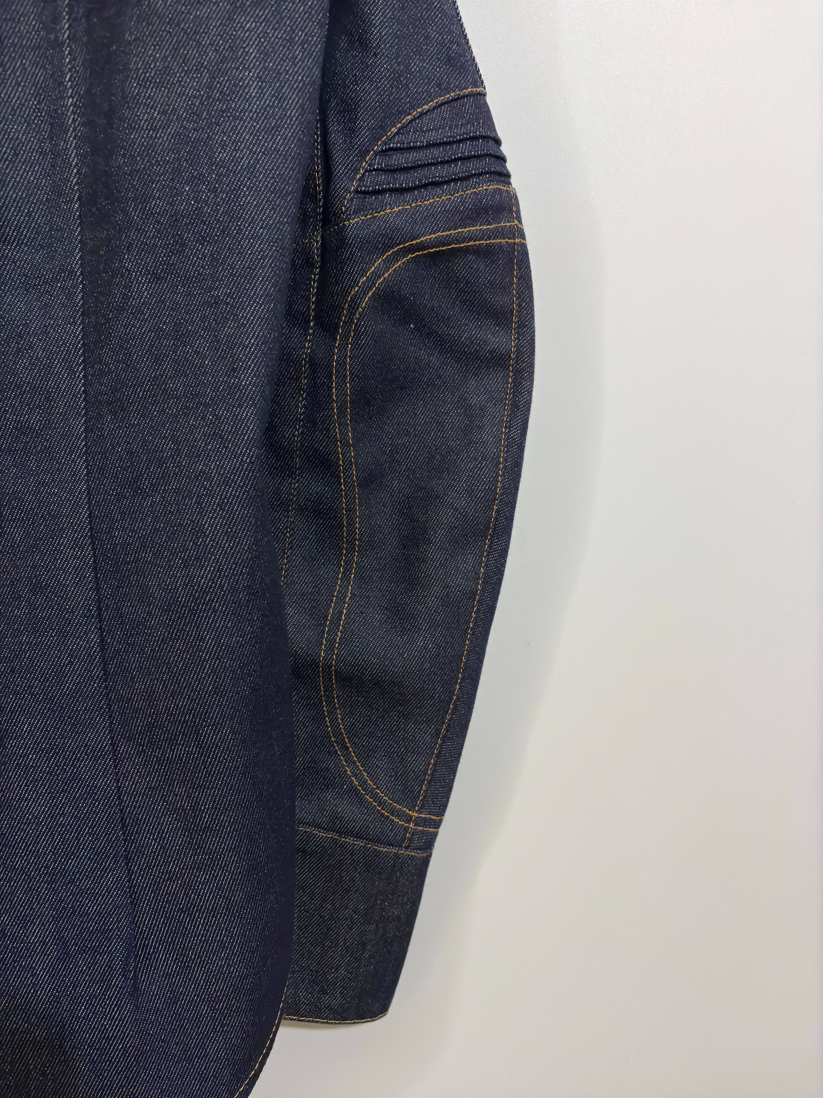 Coperni Indigo Denim Rider Biker Shirt Size S / US 4 / IT 40 - 5 Thumbnail