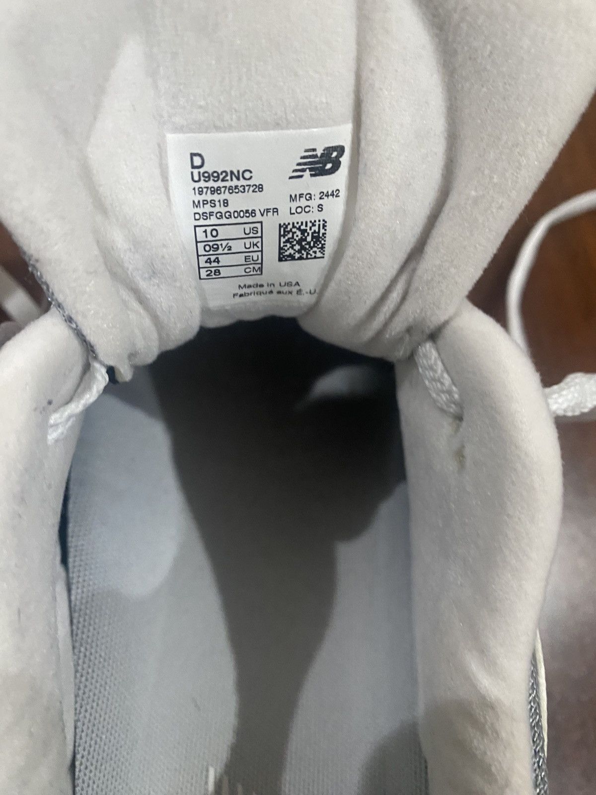 New Balance New Balance 992 - Made in USA - Nimbus Cloud - US10 - U992NC Size US 10 / EU 43 - 8 Thumbnail