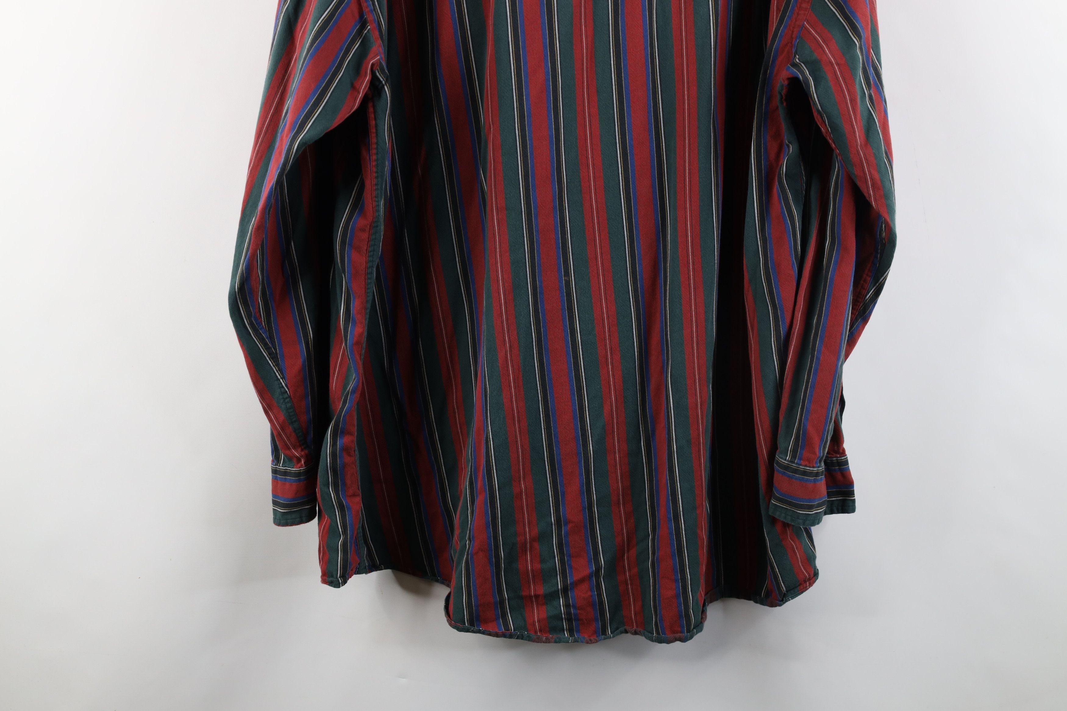 Vintage Vintage 90s Streetwear Striped Collared Button Down Shirt Size US XL / EU 56 / 4 - 13 Thumbnail