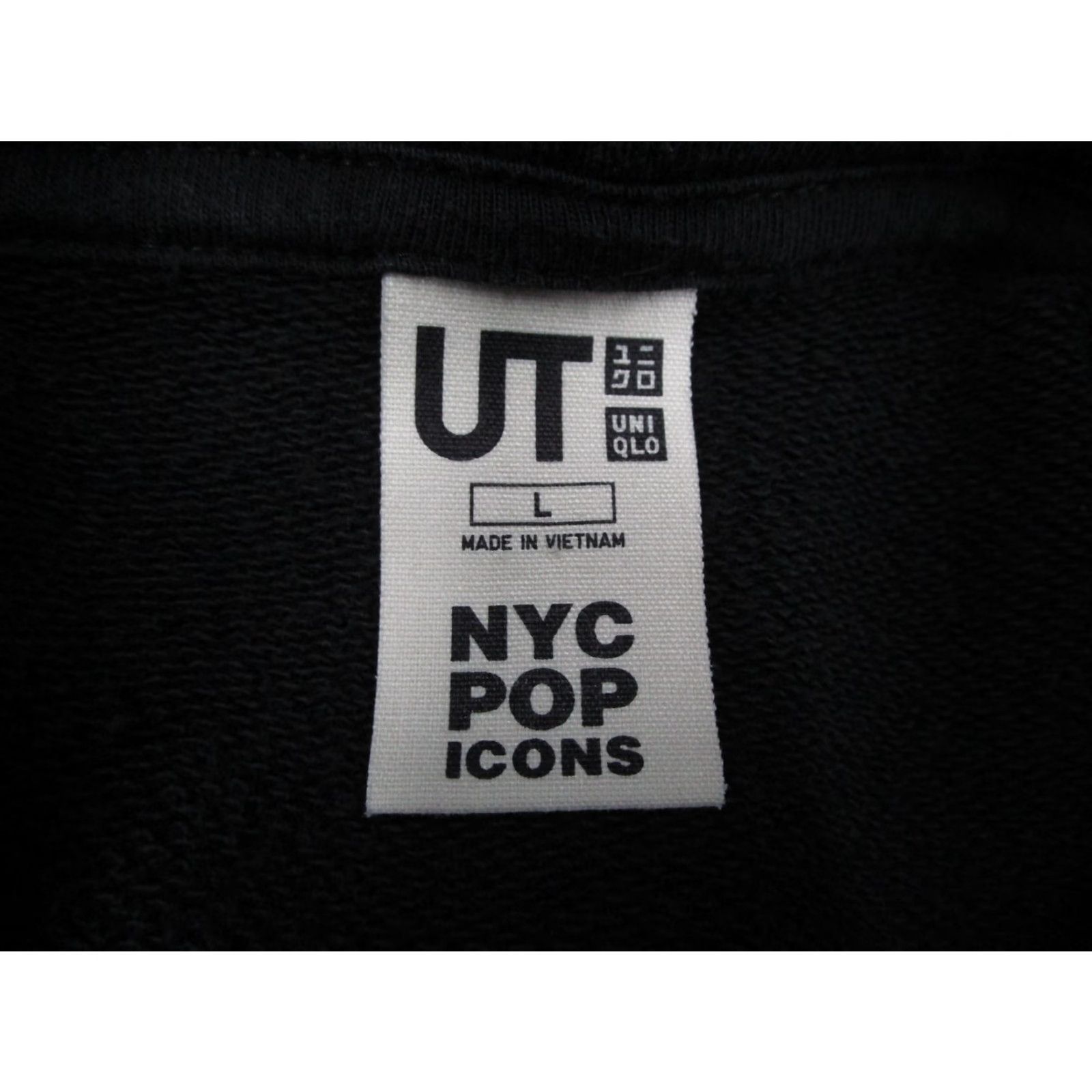 Uniqlo VINTAGE Uniqlo UT Hoodie Mens L Black Jean-Michel Basquiat Crown Graphic Pullover Size US L / EU 52-54 / 3 - 3 Thumbnail