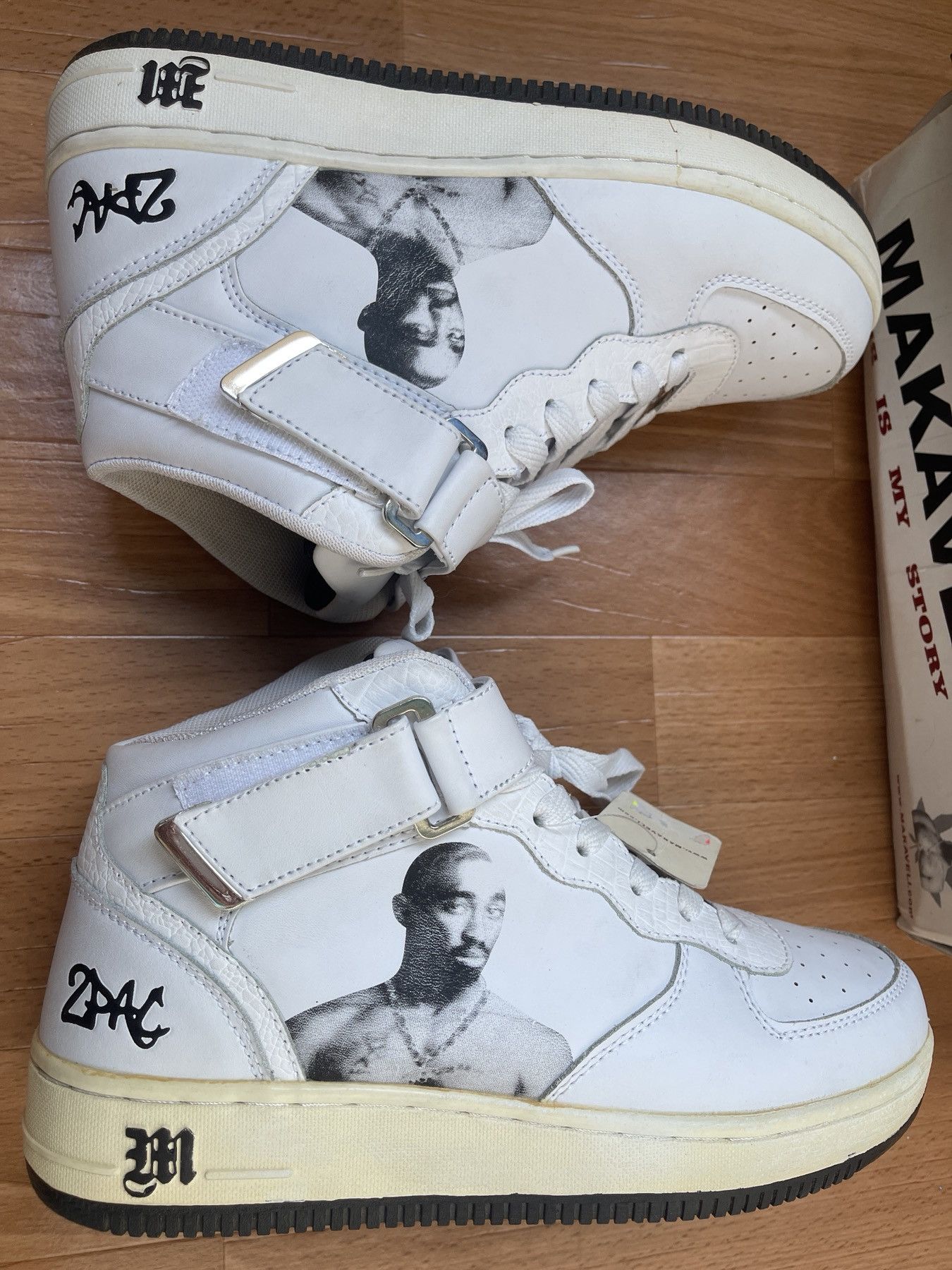 Makaveli MAKAVELI Branded sneakers, 2Pac shoes, Hi Top vintage US 9 Size US 9 / EU 42 - 14 Thumbnail