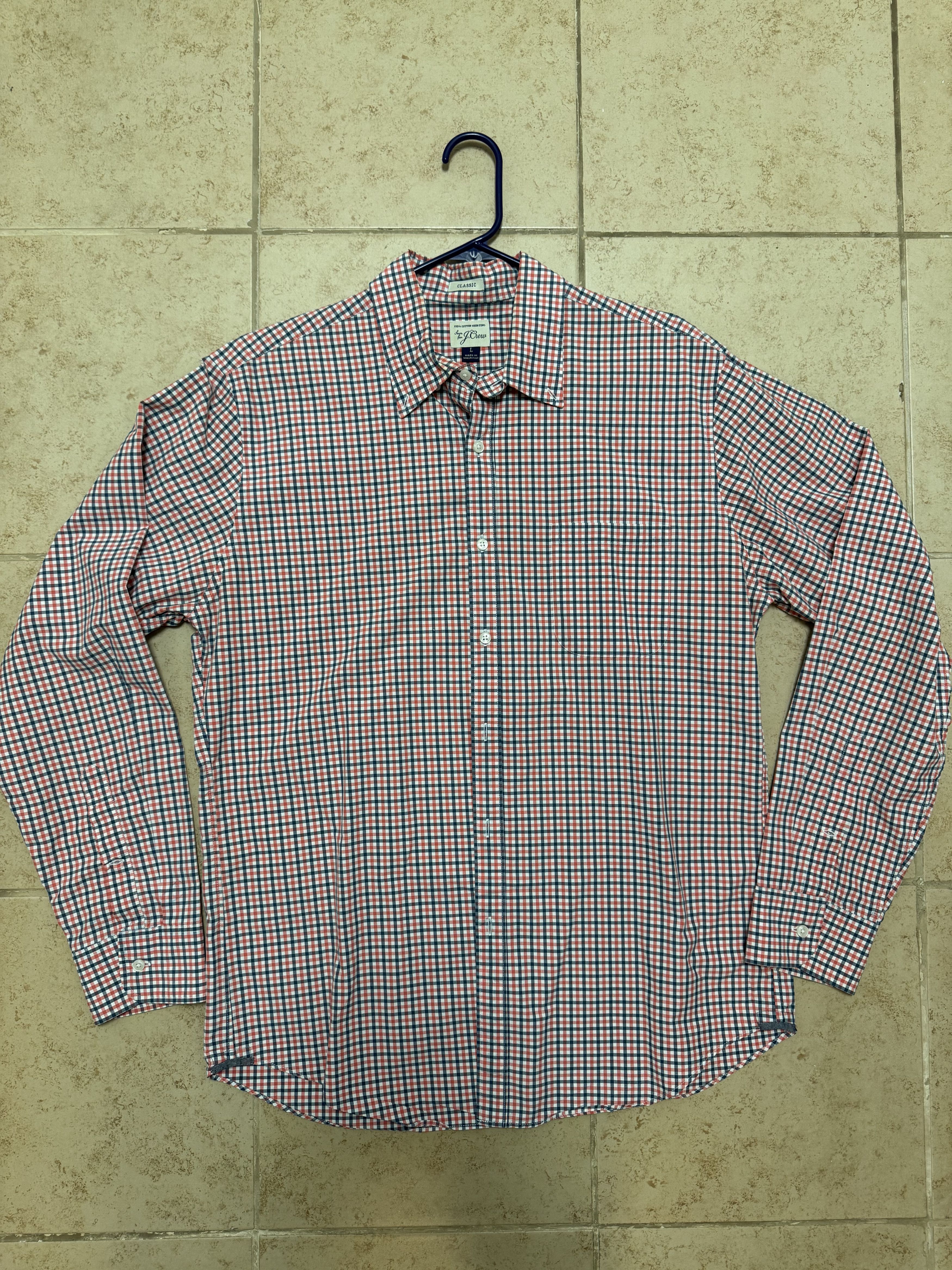 J.Crew J Crew Classic Multicolor Gingham Button Down Shirt Size US L / EU 52-54 / 3 - 1 Thumbnail
