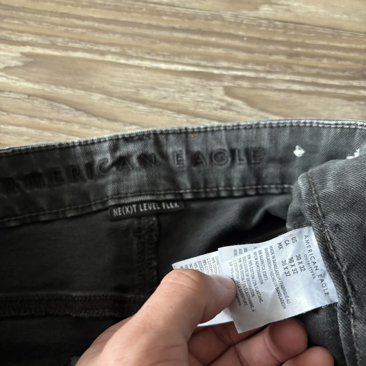 Vintage Crazy Vintage Y2K/2000s Grunge Distressed Black Skinny Denim Jeans! 30x31 Size US 30 / EU 46 - 8 Thumbnail