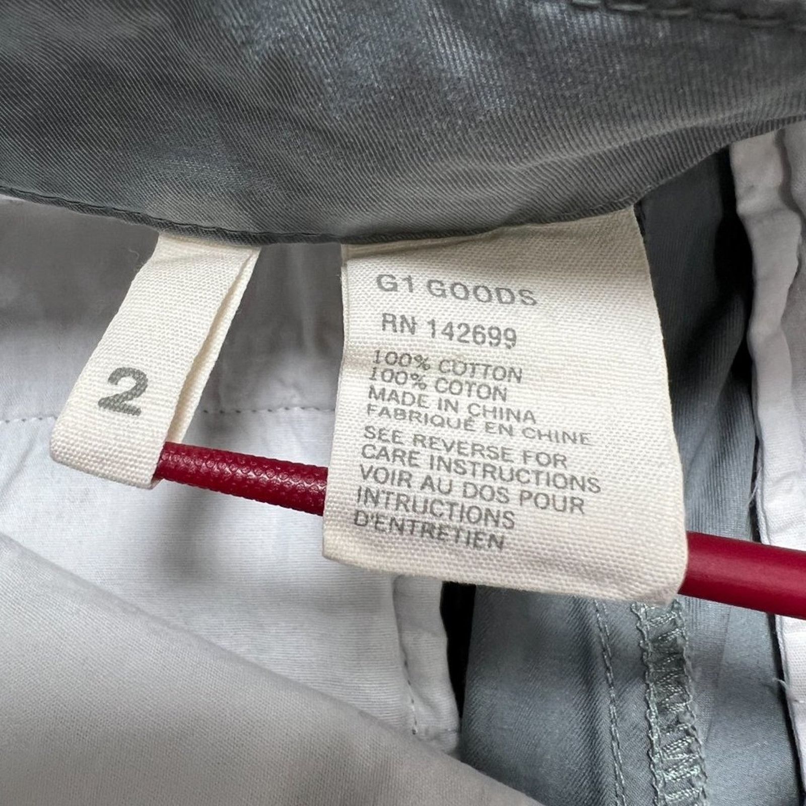Other G1 Basic Goods Parachute Crop Pant WAIST 29 Gray G-One Size 26" / US 2 / IT 38 - 4 Thumbnail