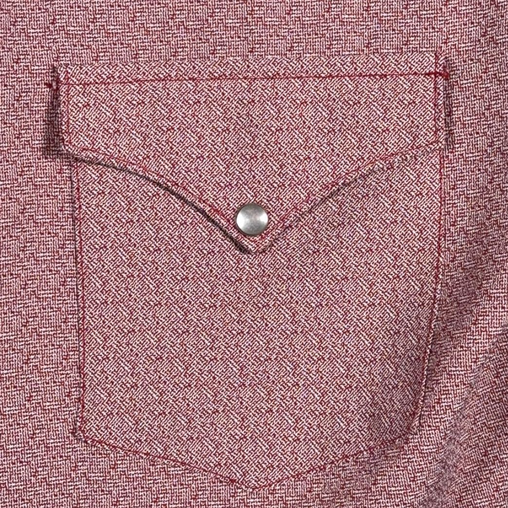 Vintage VINTAGE Western Shirt Adult MEDIUM Red Heather Rose Cowboy Rodeo Pearl Snap 70s Size US M / EU 48-50 / 2 - 4 Thumbnail