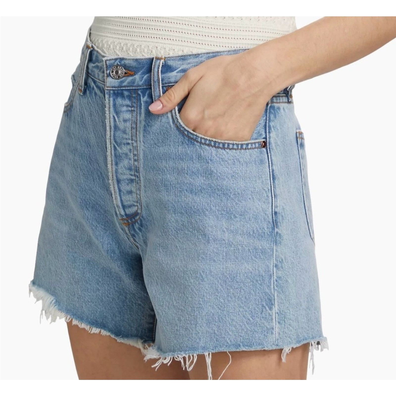 Paige Paige Archie High Rise Relaxed In Vintage Inspired Shorts 26 Size 26" / US 2 / IT 38 - 2 Thumbnail