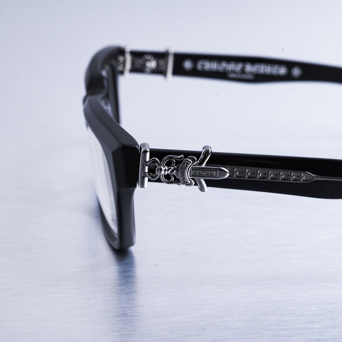 Chrome Hearts CHROME HEARTS VAGILLIONAIRE I MATTE BLACK GLASSES Size ONE SIZE - 3 Thumbnail