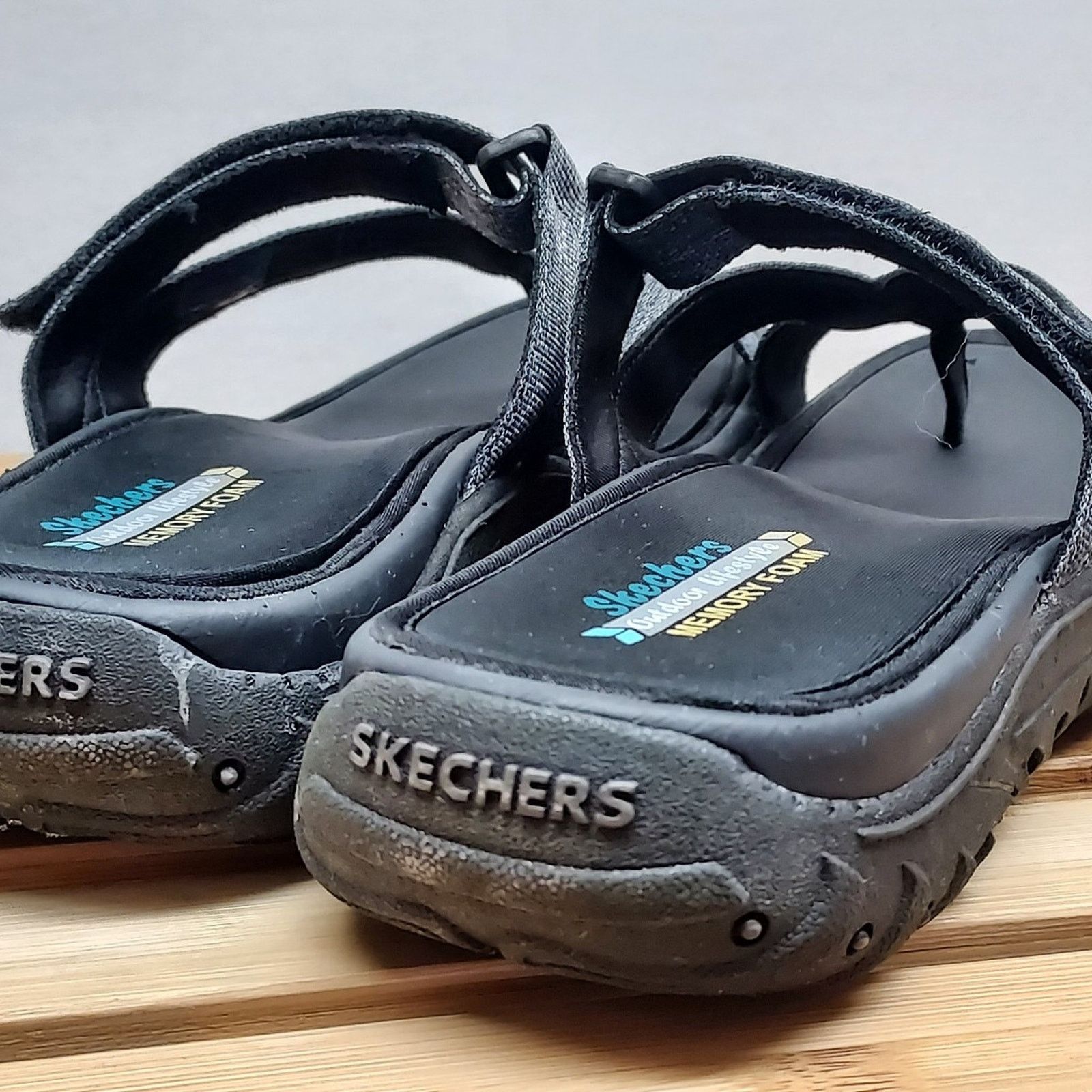 SKECHERS Skechers Womens | Grey | Reggae Strappy Sandals Size 9 Size US 9 / IT 39 - 3 Thumbnail