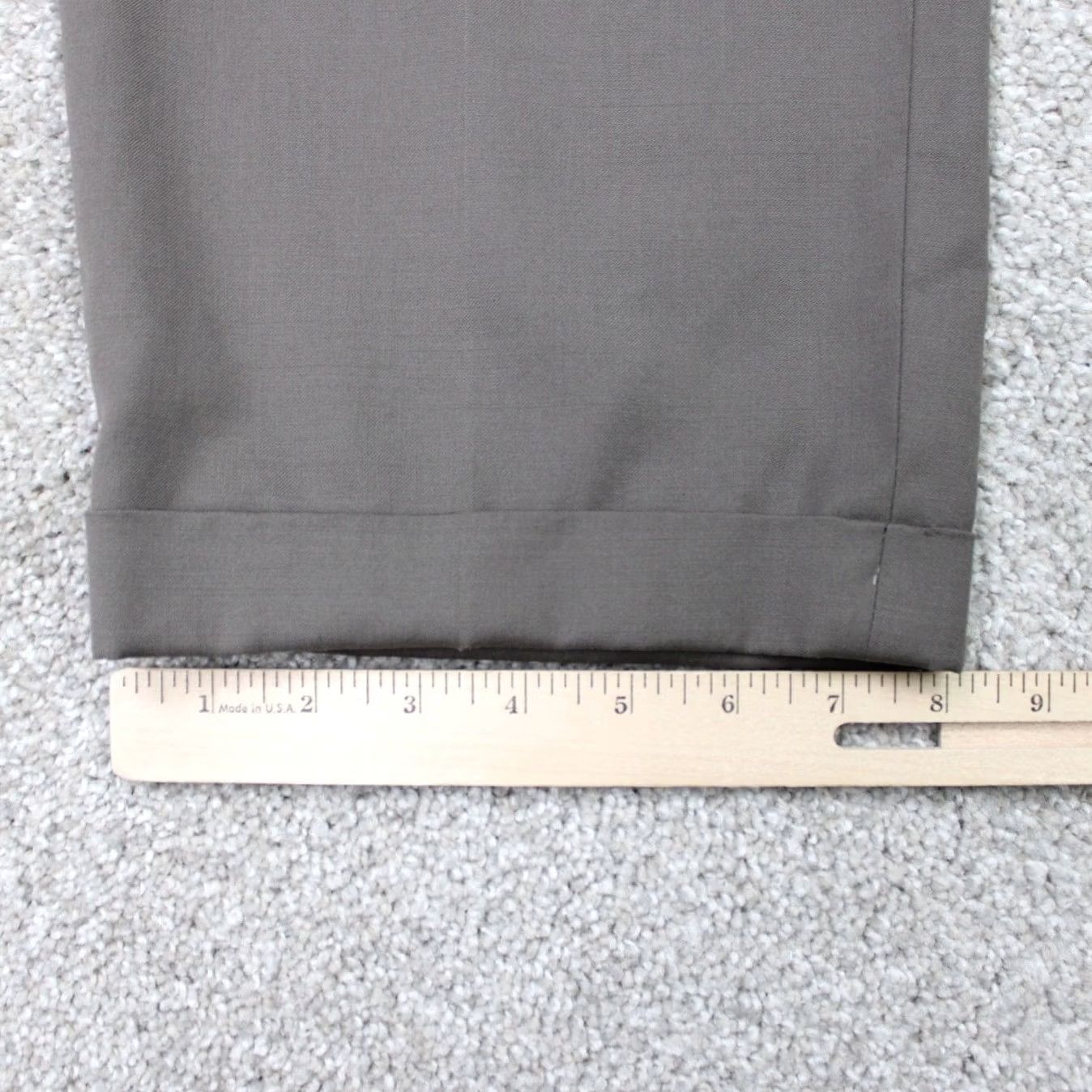 Joseph Abboud Joseph Abboud Pants Mens 39 Gray Wool Pleated Straight Leg Dress Pants Size US 39 - 5 Thumbnail