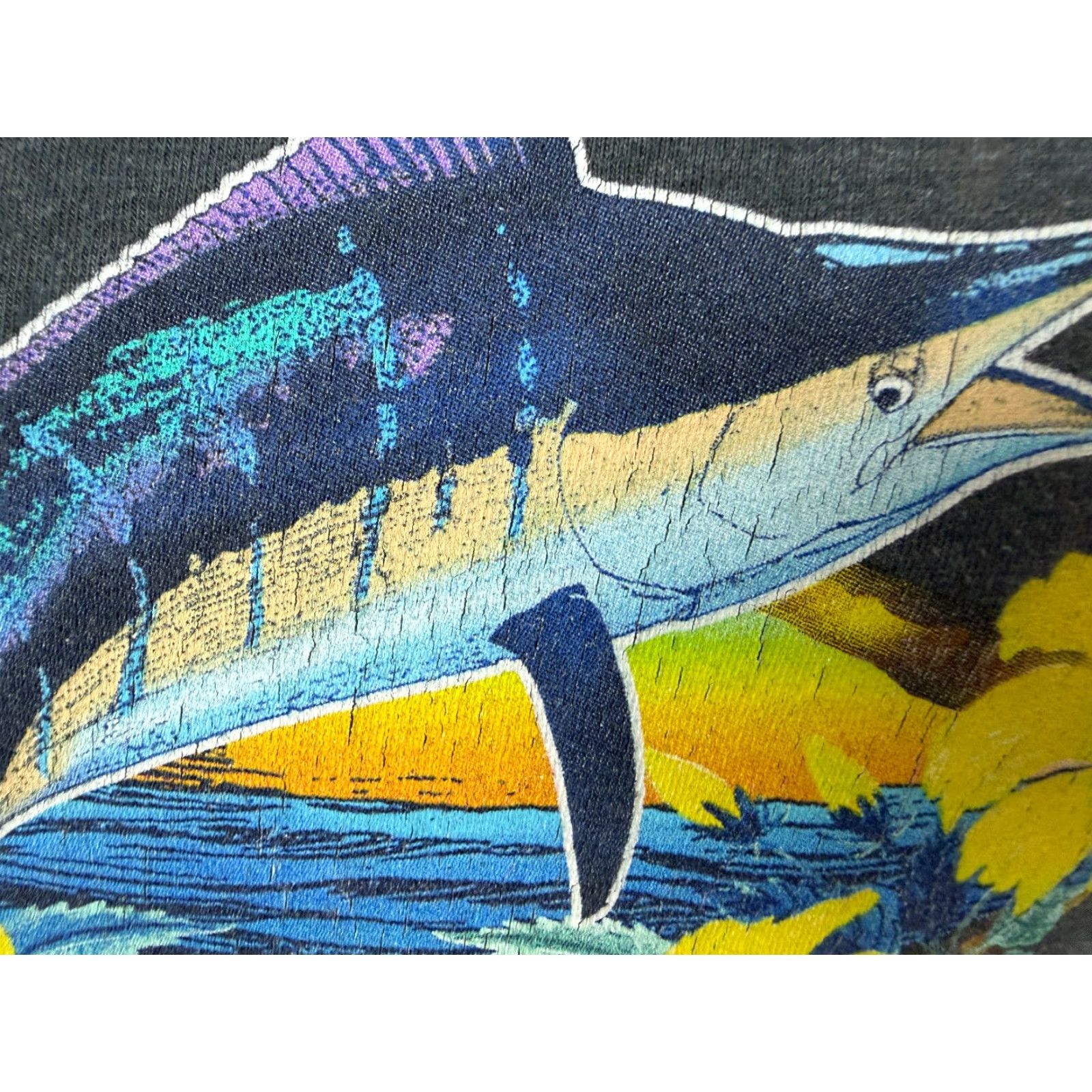 Guy Harvey Guy Harvey Shirt Men Small Cotton Shirt Gray Short Sleeve Crew Neck Pocket Hawaiian Marlin Ocean Graphic Print Beach Outdoor 90s Theme Mens Size US S / EU 44-46 / 1 - 7 Thumbnail