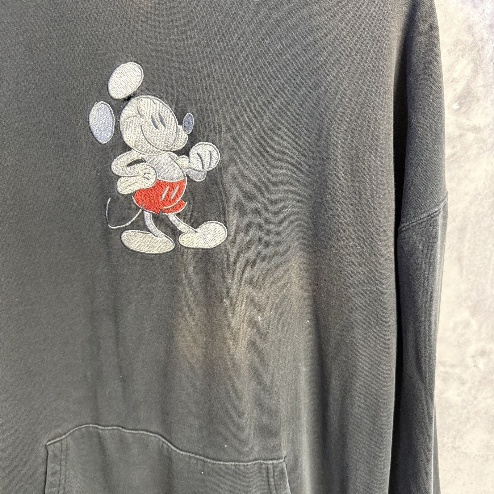 Mickey Mouse Vintage Mickey Mouse Hoodie Sweatshirt Black Embroidered 2XL Size US XXL / EU 58 / 5 - 4 Thumbnail