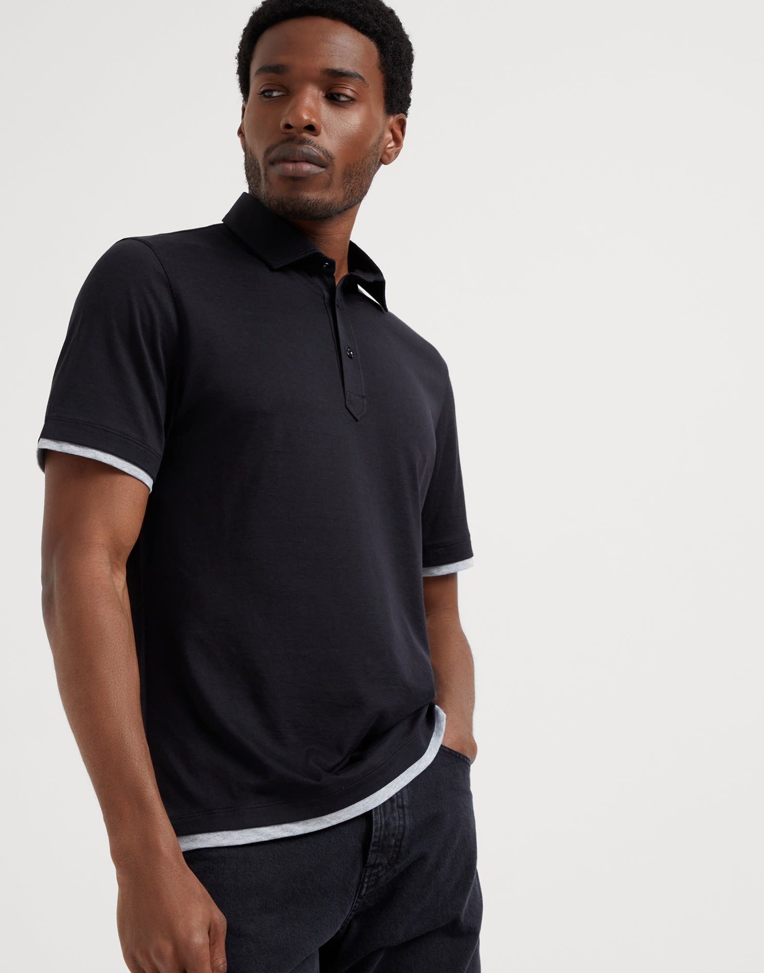 o1la1rc1a0925 Polo Shirt in Navy