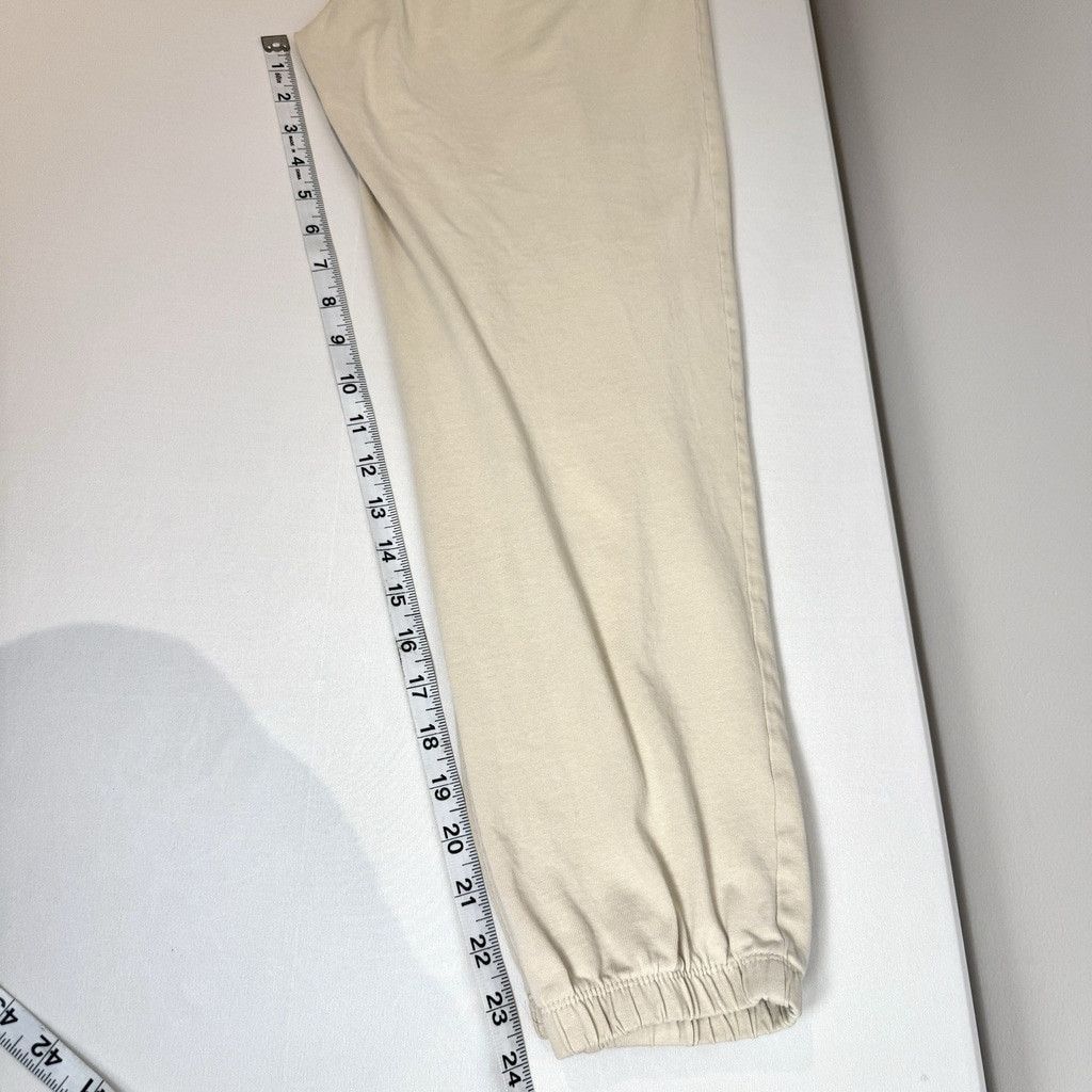 Zara Women's Zara Cotton Jogger Pants Beige Size Medium Size 30" / US 8 / IT 44 - 8 Thumbnail