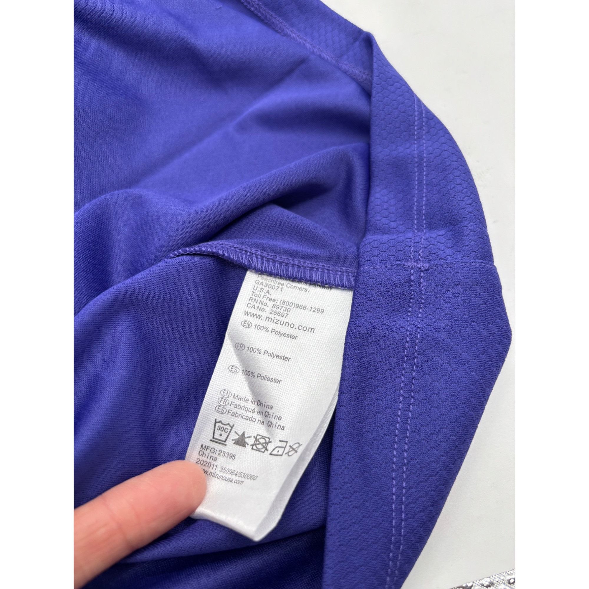 Mizuno Mizuno Women’s Softball Crew Neck Jersey, Purple, XS Size XS / US 0-2 / IT 36-38 - 8 Thumbnail
