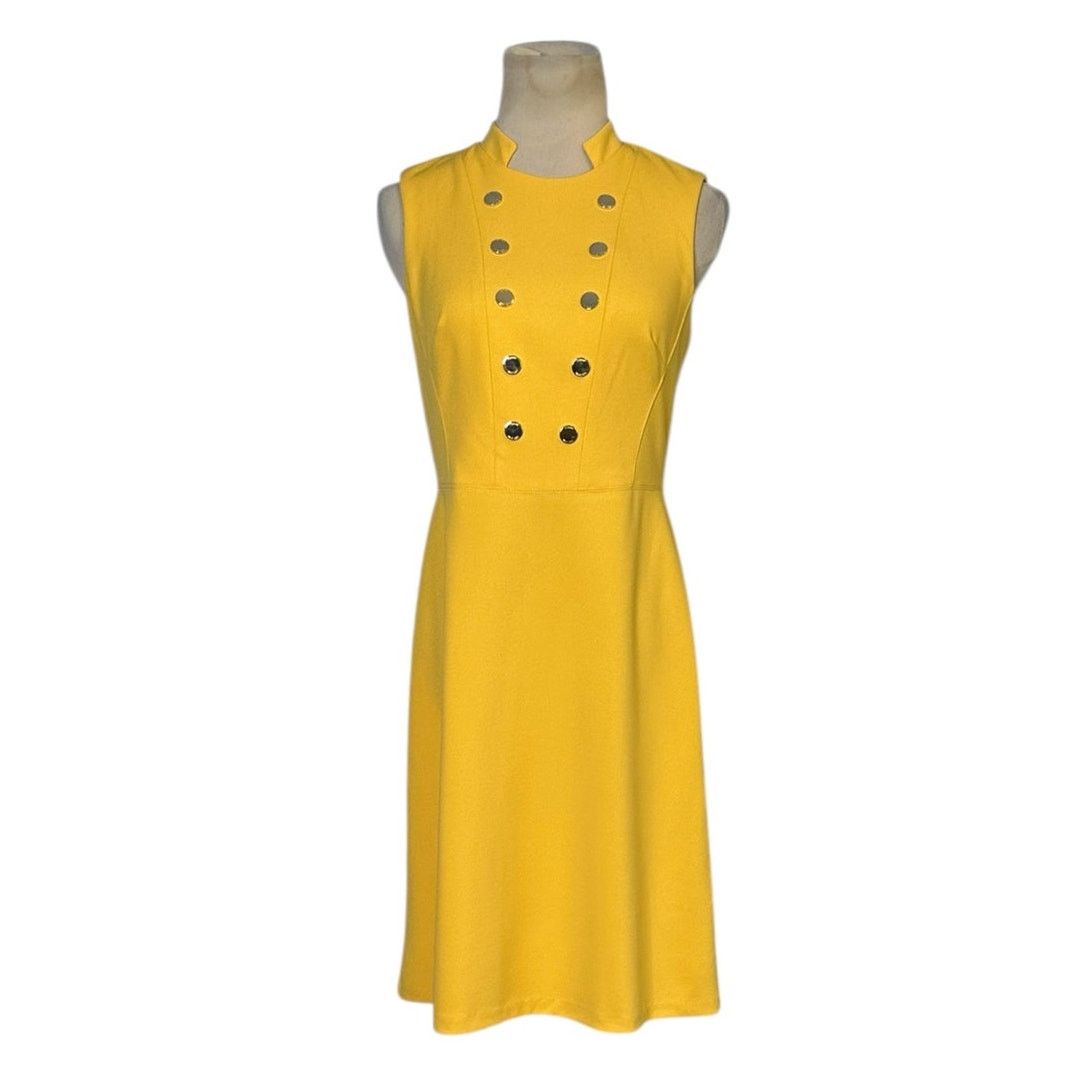 Tommy Hilfiger Tommy Hilfiger yellow crepe summer dress size 2 Size XS / US 0-2 / IT 36-38 - 1 Thumbnail